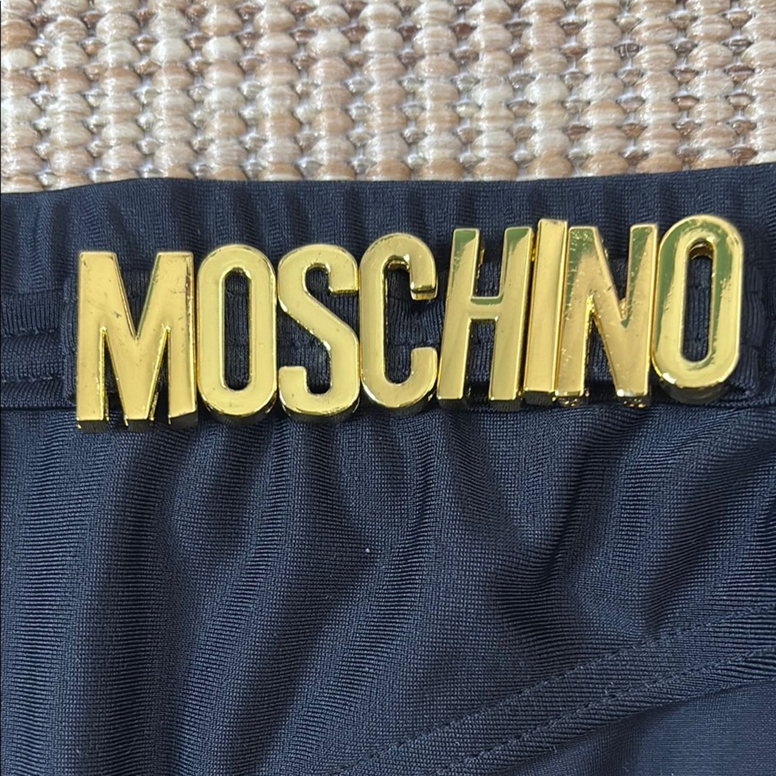 Moschino NWT Moschino Black Briefs with Gold Accent Size L Size ONE SIZE - 2 Thumbnail