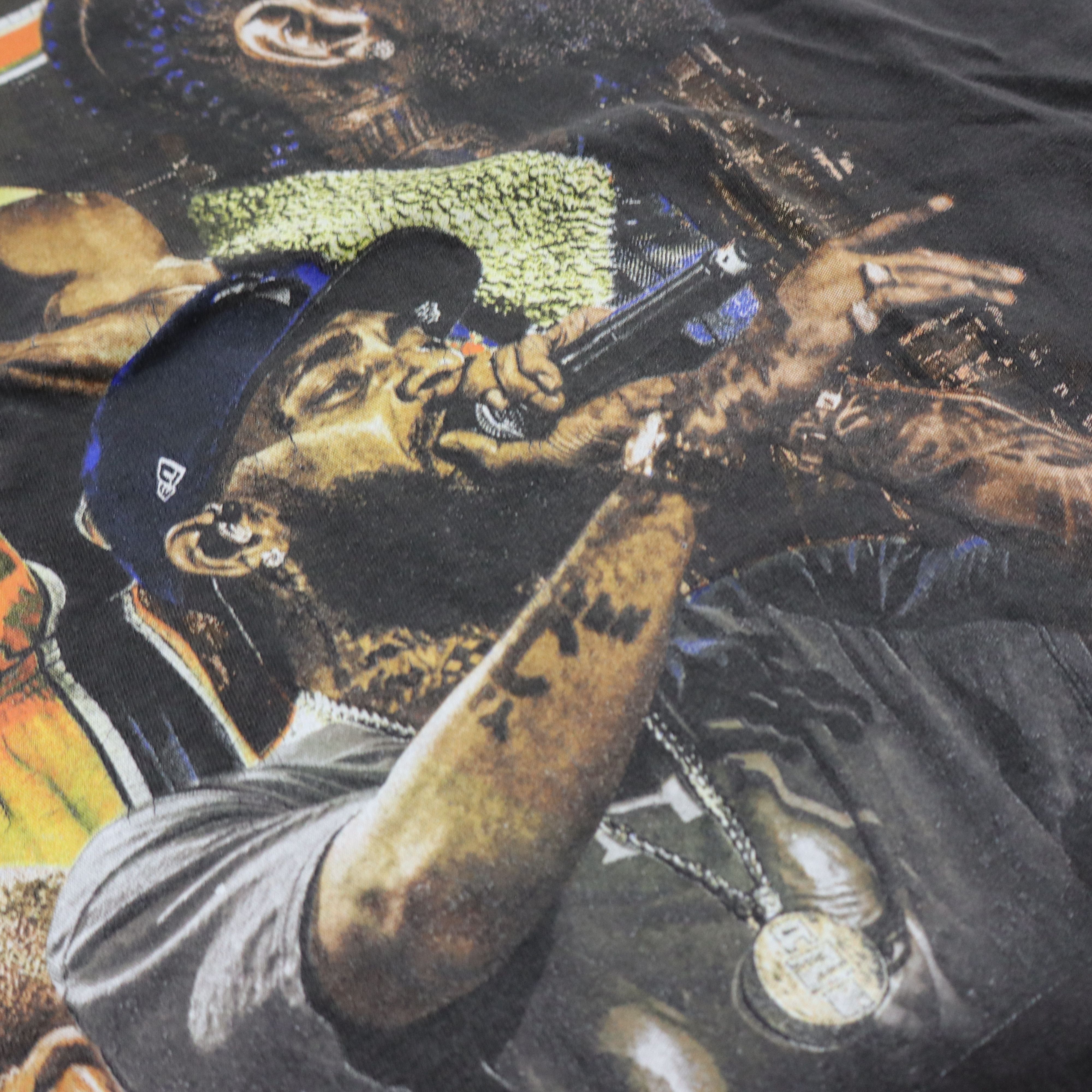 Vintage Kobe Bryant Nipsy Hussle Dedication Rap Tee Made In USA Size US L / EU 52-54 / 3 - 8 Thumbnail