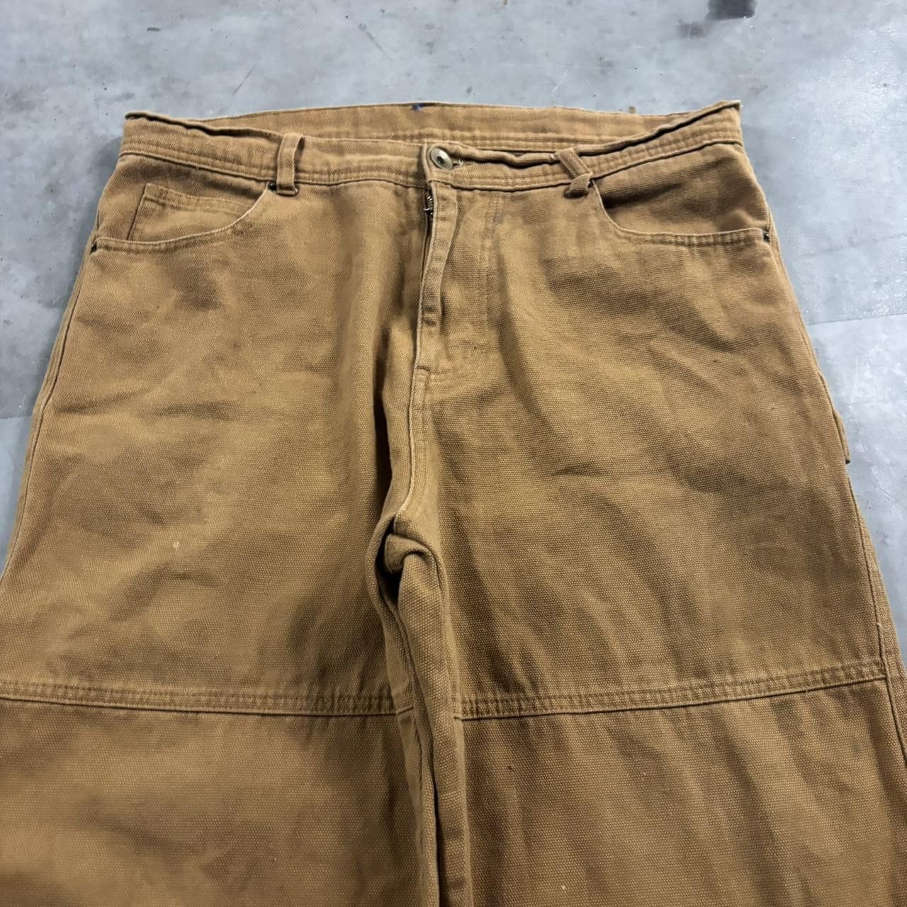 Vintage Crazy Vintage Y2K/2000s Baggy Tan Streetwear Skater Carpenter Wide Leg Pants! 34x30 Size US 34 / EU 50 - 5 Thumbnail