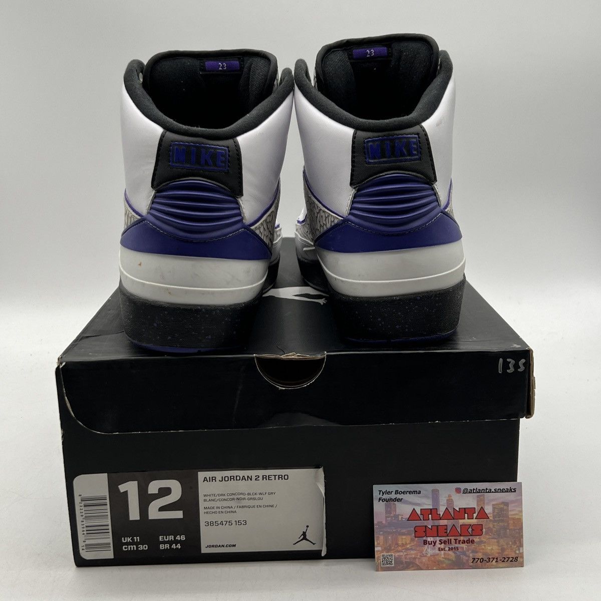 Jordan Brand Air Jordan 2 Corcord Size US 12 / EU 45 - 3 Thumbnail