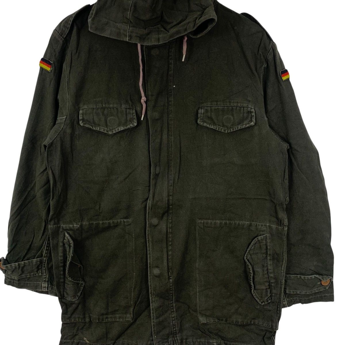 Vintage Vintage SCHWARZ GUMU GERMANY Military M-65 Field Jacket Size US L / EU 52-54 / 3 - 6 Thumbnail
