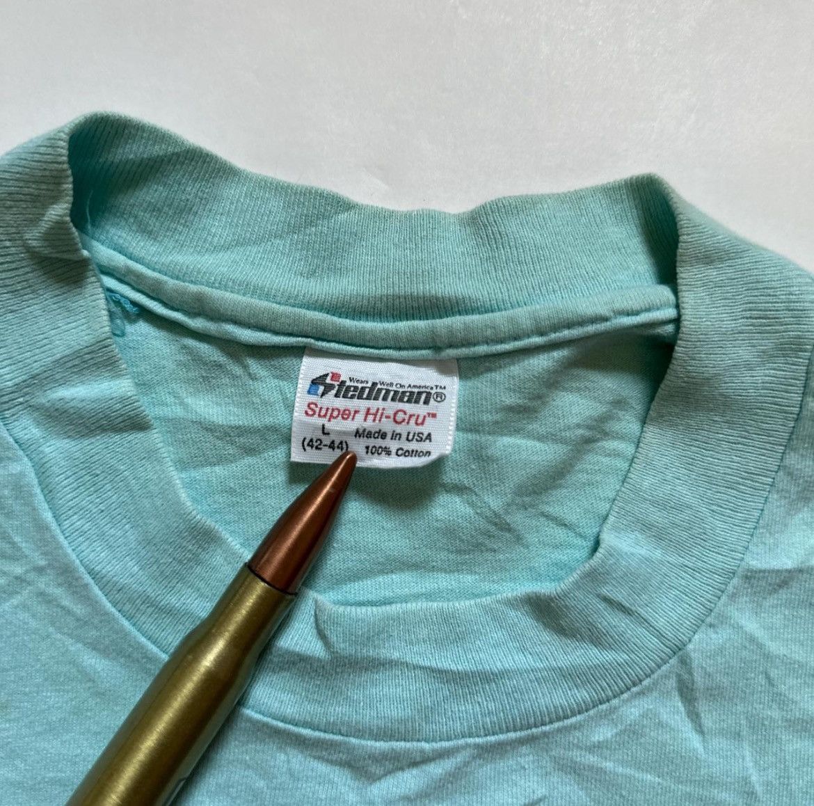 Vintage 1980’s “Sun Your Buns” single stitch Stedman Tee Size US L / EU 52-54 / 3 - 3 Thumbnail