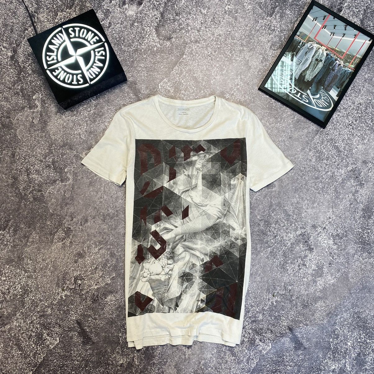 Allsaints Designer All Saints Big Graphic logo y2k rare Japanese tee Size US XS / EU 42 / 0 - 2 Thumbnail