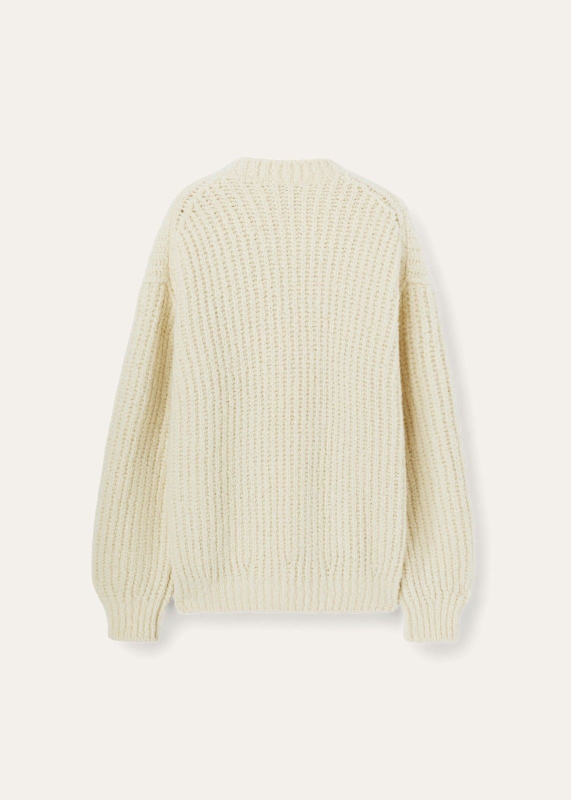 Loro Piana o1srvl11e1125 FAM6336 Cocooning Crewneck Sweater in White Size L / US 10 / IT 46 - 2 Thumbnail