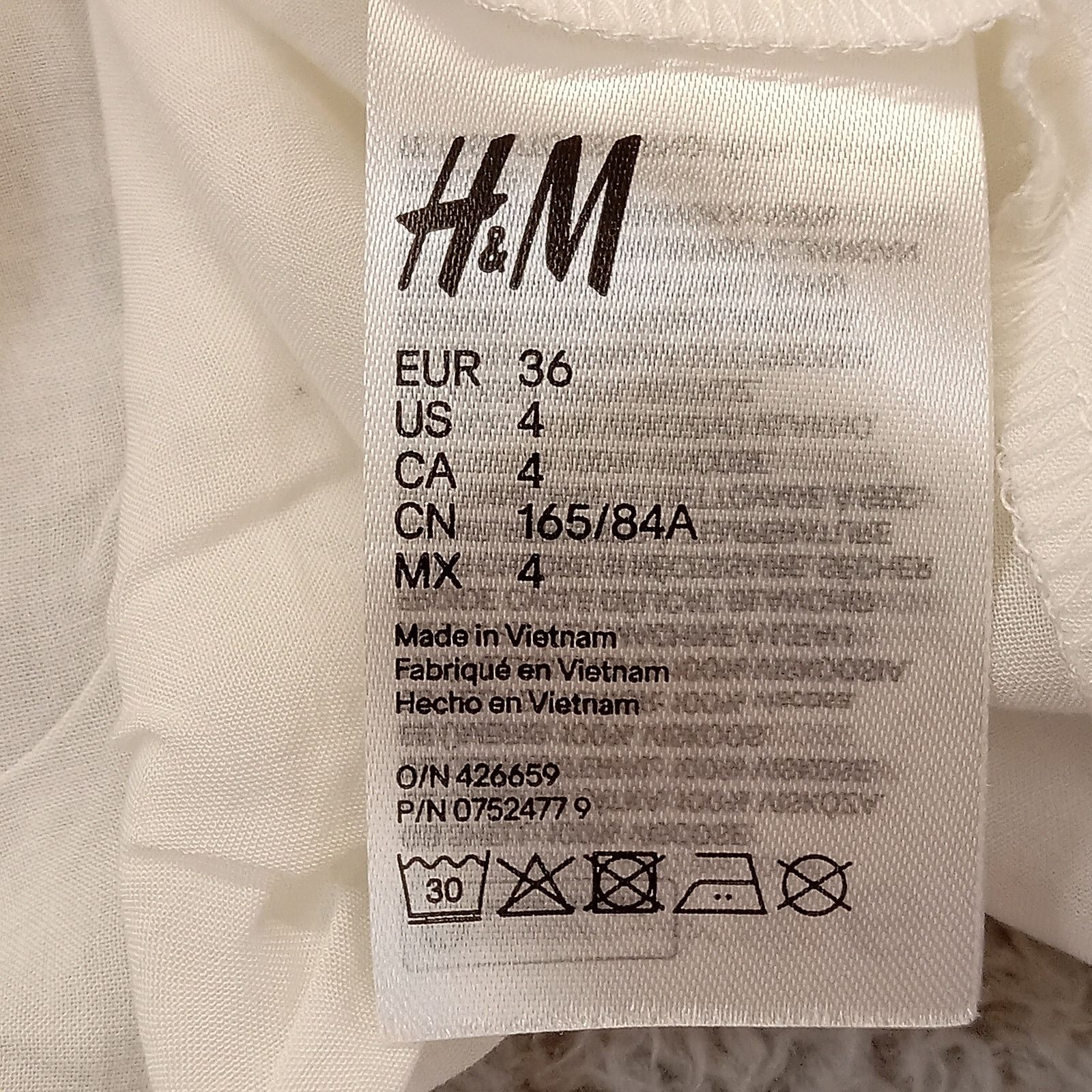 & Other Stories H&M Blouse Women's 4 Oversized Balloon Sleeve Pullover Size S / US 4 / IT 40 - 6 Thumbnail