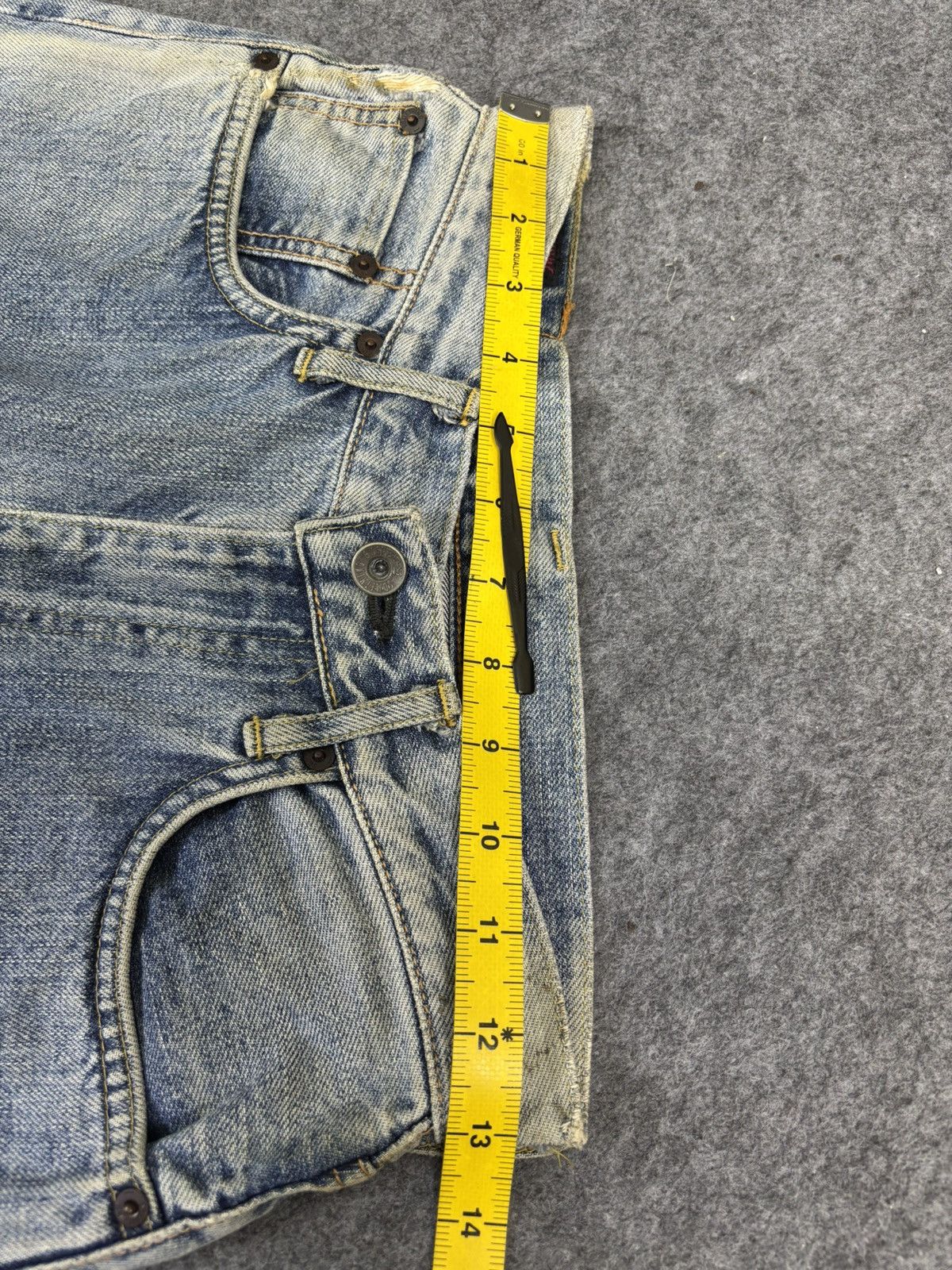 Edwin 💥Thrashed💥Vintage Edwin Wide Baggy Selvedge Denim F974 Size US 26 / EU 42 - 19 Thumbnail