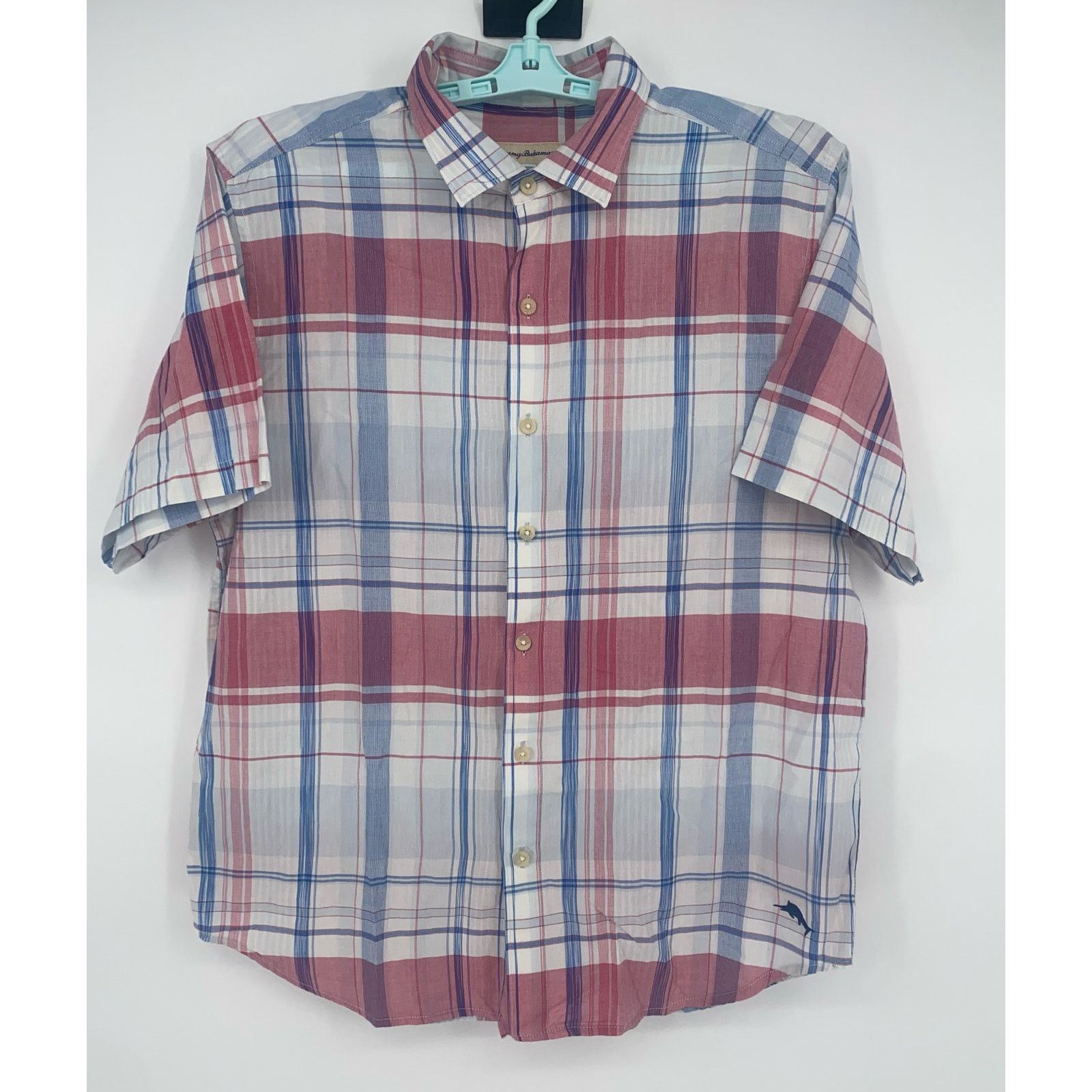 Tommy Bahama Tommy Bahama Baracoa Bay Plaid Button Up Cotton Shirt Size US L / EU 52-54 / 3 - 1 Thumbnail