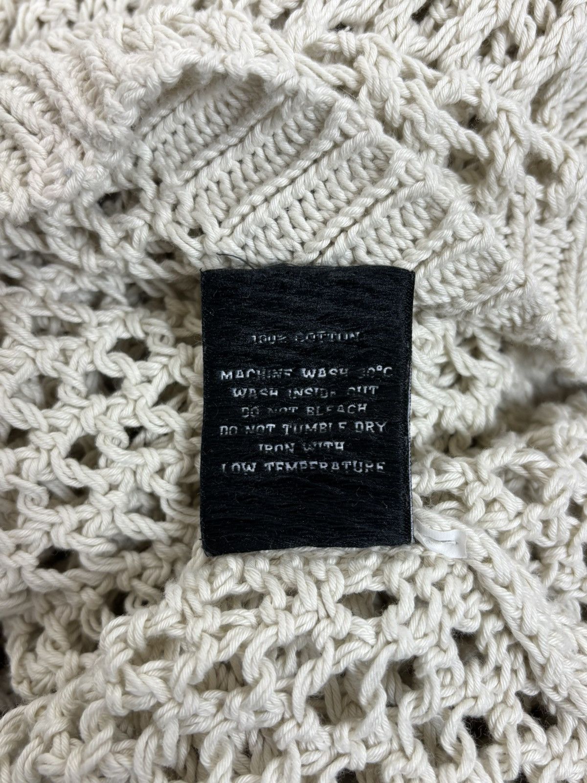 Racer Worldwide Racer Worldwide Cross Knit Crewneck Sweater Beige Size M Size US M / EU 48-50 / 2 - 8 Thumbnail