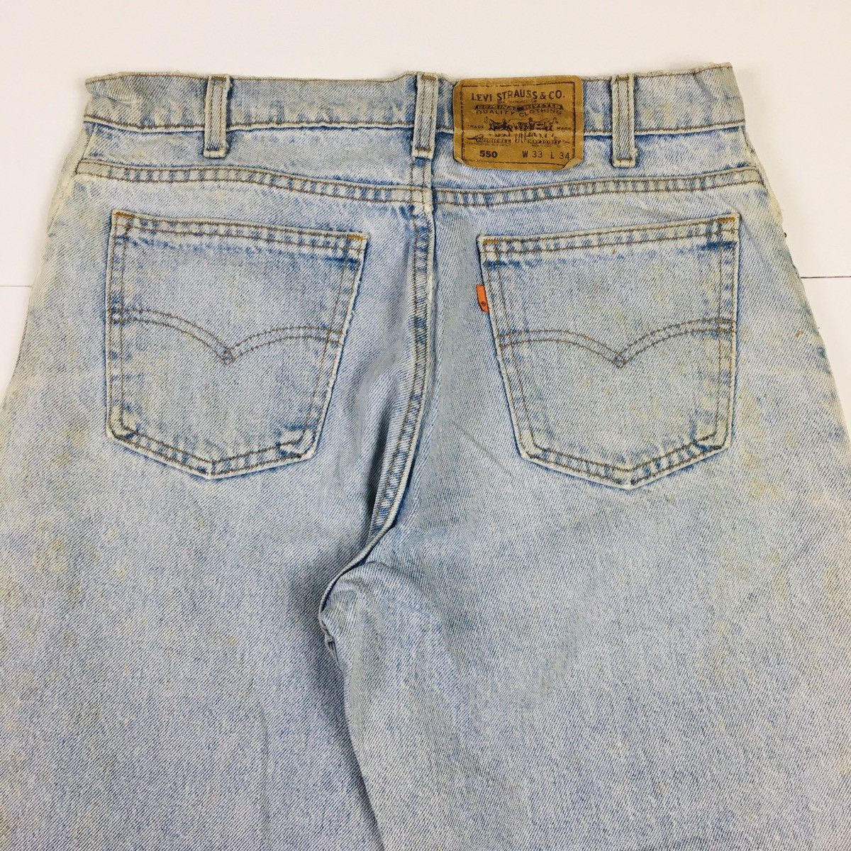 Levi's Vintage 80s Levi’s 550 Orange Tab Made in USA Size US 33 - 6 Thumbnail
