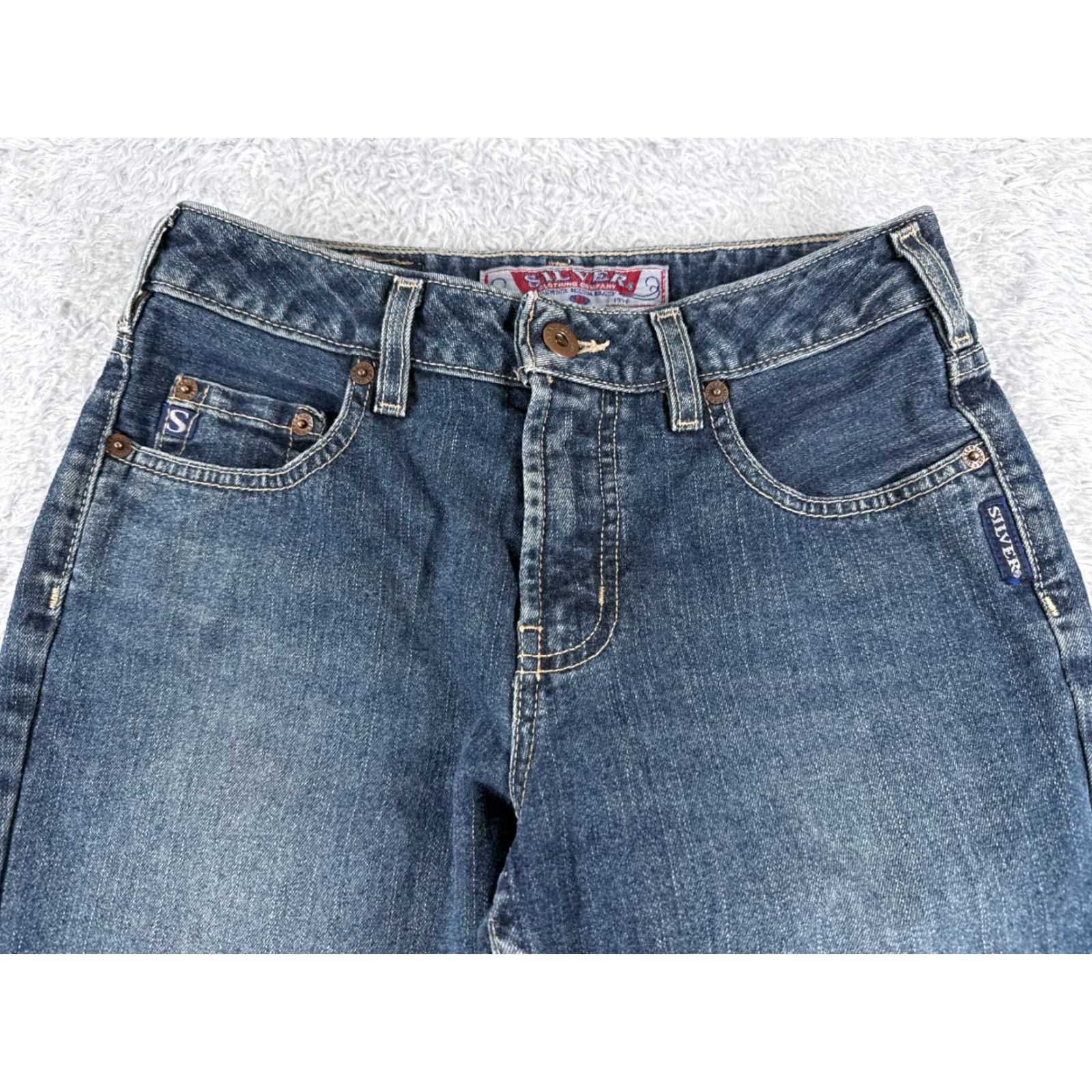 VINTAGE Silver Jeans Jeans Womens 27 Blue Denim Bootcut Mid Rise