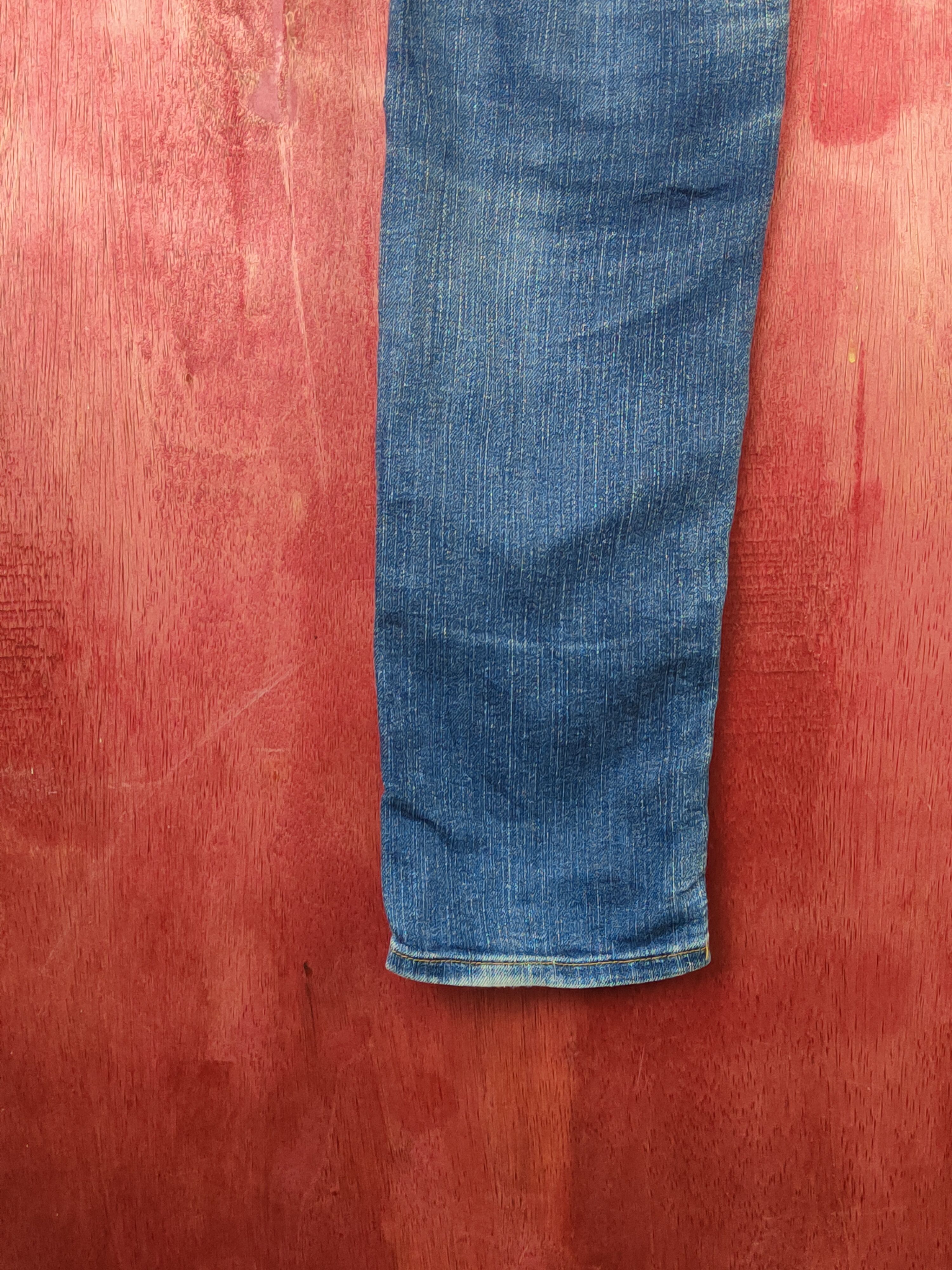 GU × Japanese Brand GU Blue Distressed Ripped Jeans #S1773 Size 26" / US 2 / IT 38 - 9 Thumbnail