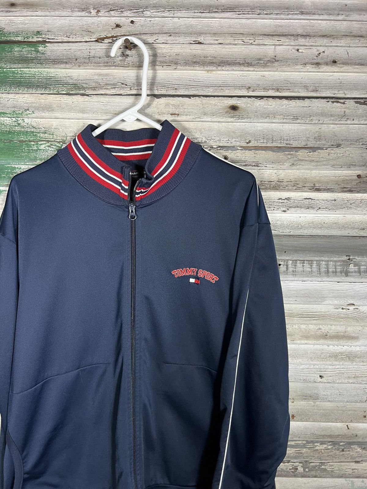 Tommy Hilfiger × Vintage Vintage Tommy Hilfiger Track Jacket Size US XL / EU 56 / 4 - 2 Thumbnail