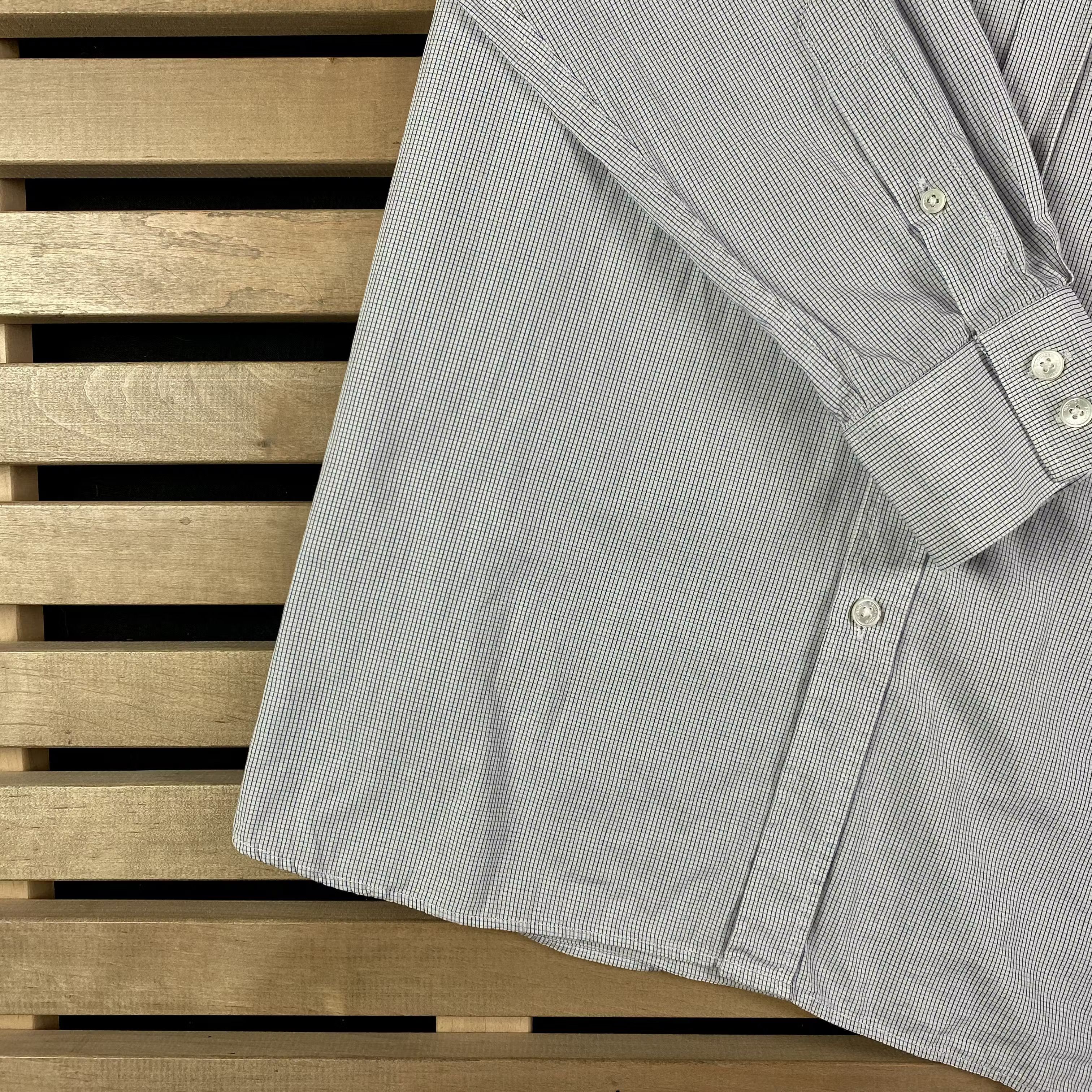 Aquascutum Mens Shirt Long Sleeve Aquascutum Vintage Size 17/43 cm Size US L / EU 52-54 / 3 - 3 Thumbnail