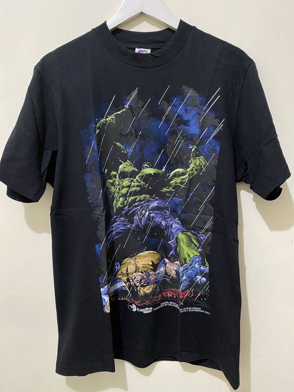 Anime Movie Vintage Bootleg Marvel HULK vs WOLVERINE Size US L / EU 52-54 / 3 - 2 Thumbnail
