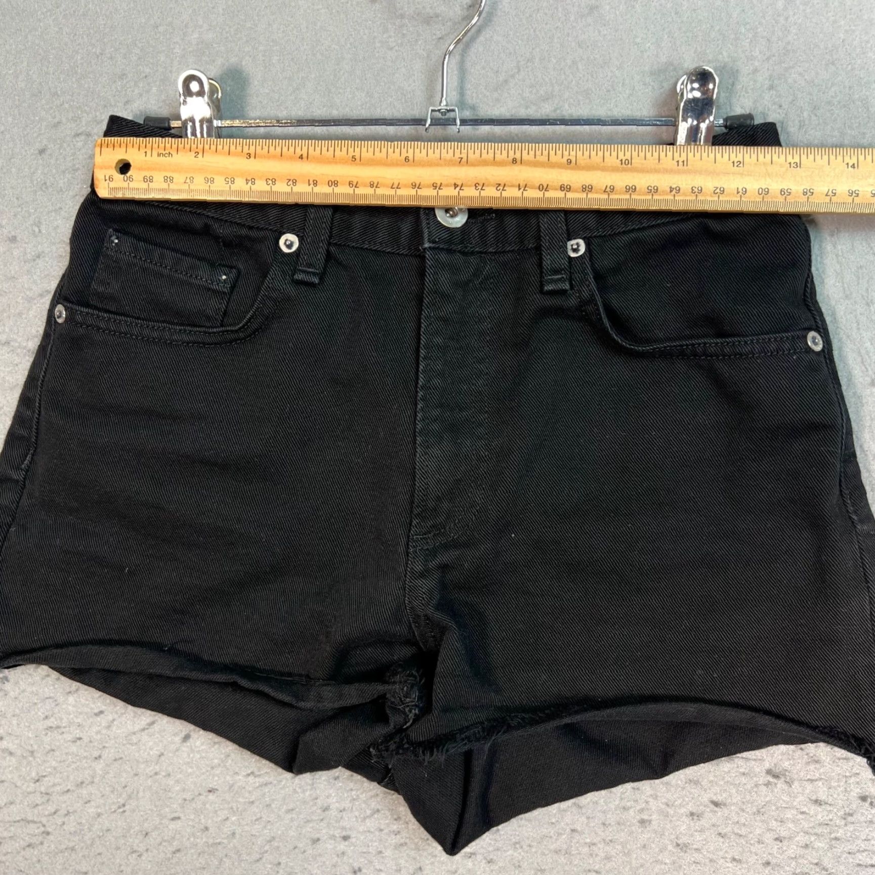 Rag & Bone Rag & Bone Womens Shorts Size 25 Black Denim Cutoff Size 42" / US 20 - 5 Thumbnail