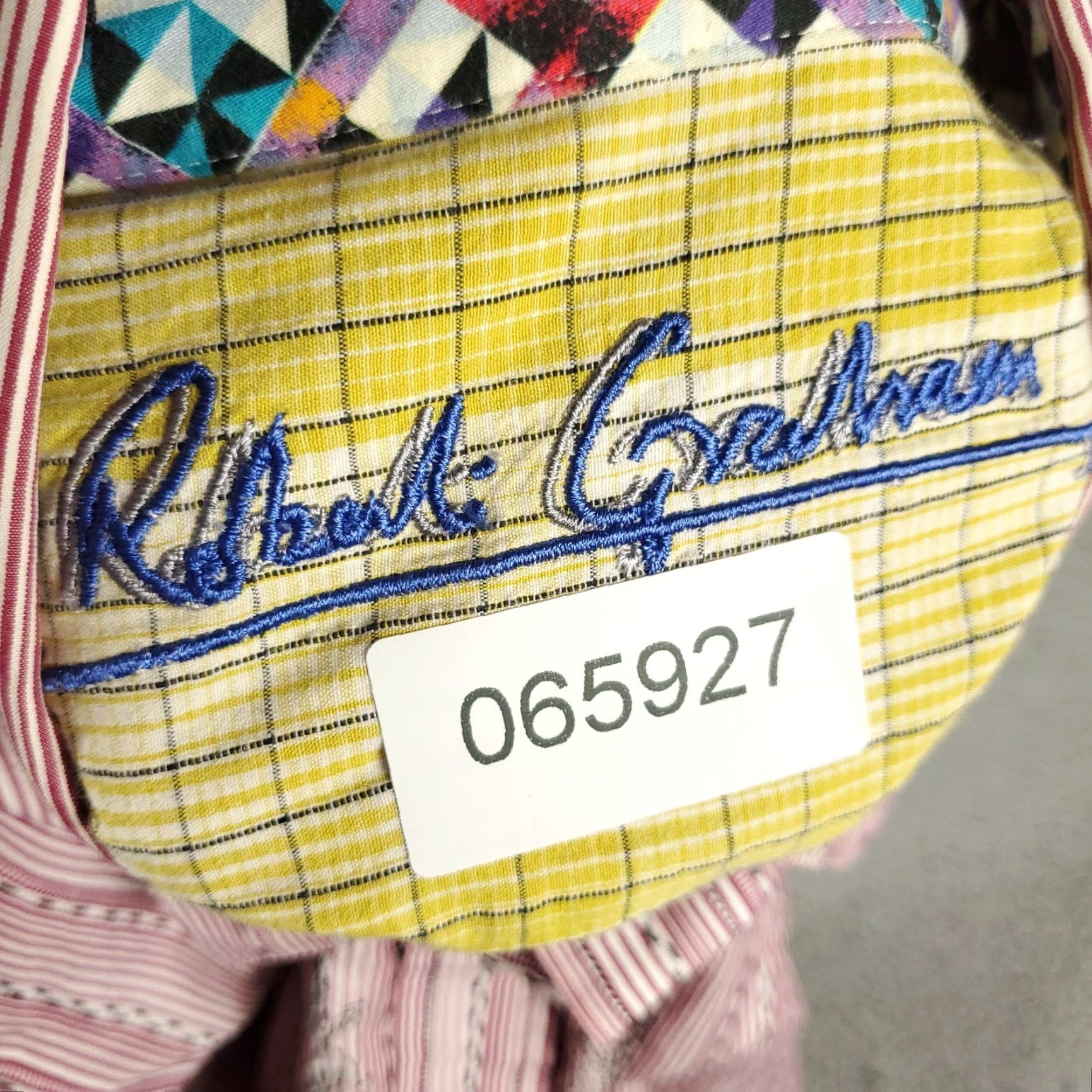 Robert Graham Robert Graham Shirt Mens M Red Striped Button-Up Long Sleeve Size US M / EU 48-50 / 2 - 8 Thumbnail