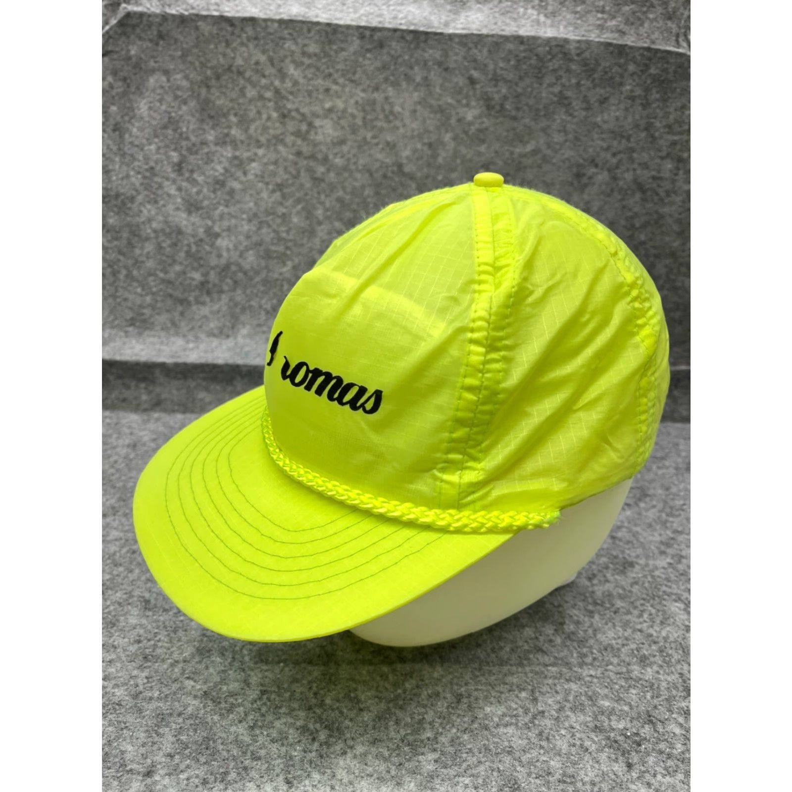 Vintage VINTAGE St.Thomas Hat Cap Snap Back Adult One Size Neon Green Nylon Hatch Rope 90s Size ONE SIZE - 4 Thumbnail
