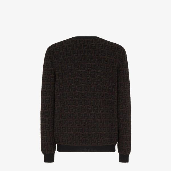Fendi o1s1wg111224 Regular-Fit Sweater in Brown Size US M / EU 48-50 / 2 - 2 Thumbnail