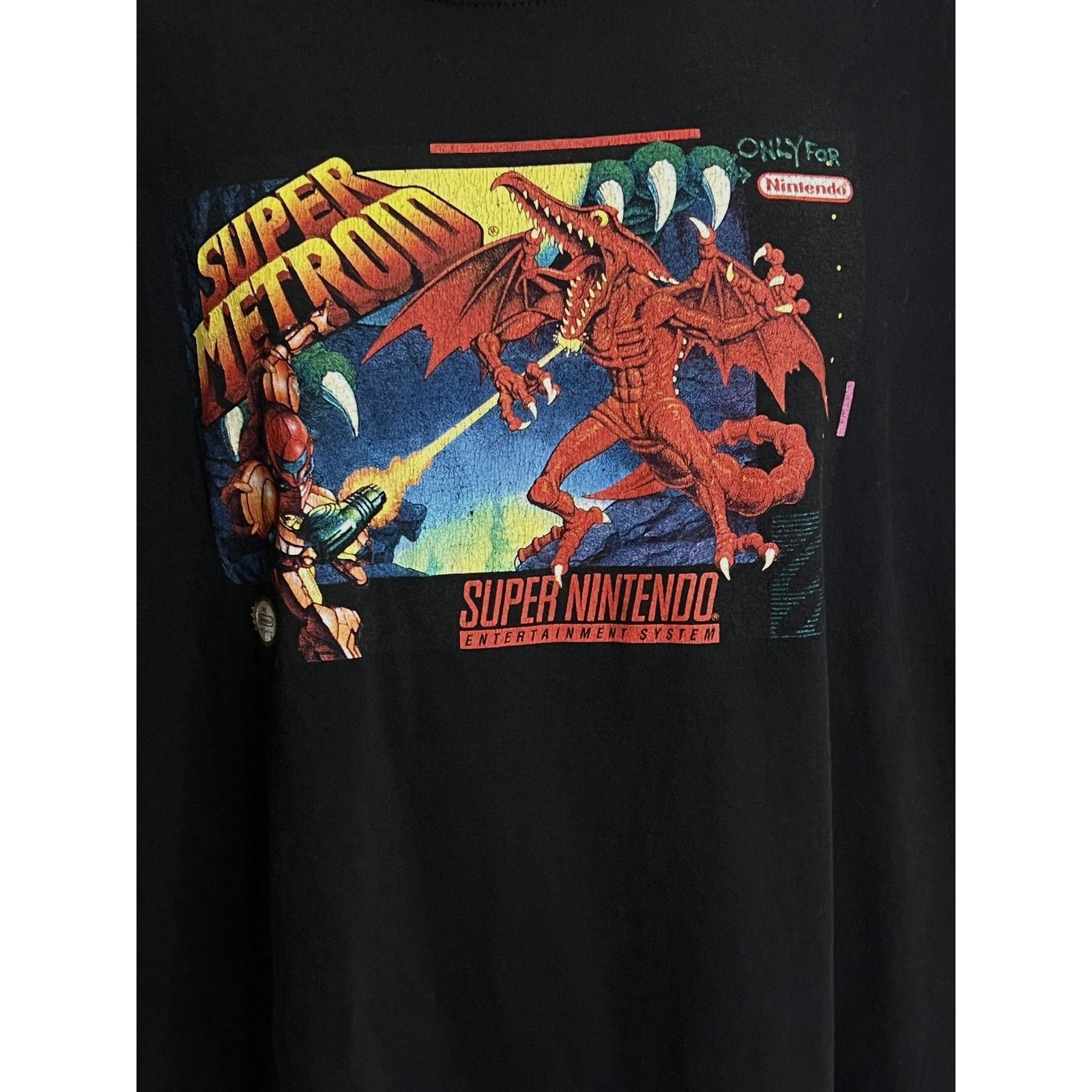 Nintendo Super Metroid Nintendo T-Shirt XL Black Retro Gaming 2018 Size US L / EU 52-54 / 3 - 2 Thumbnail