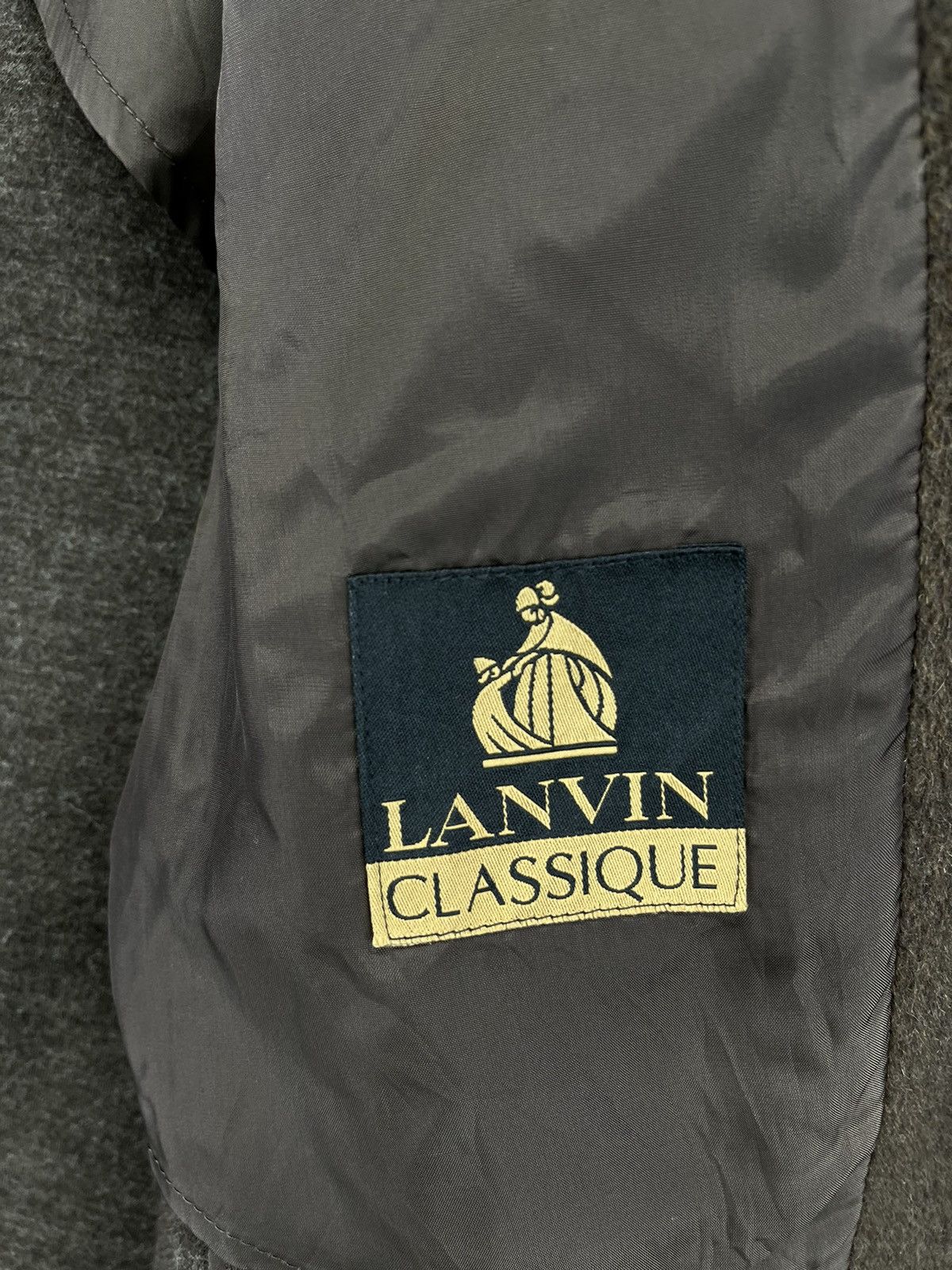 Lanvin Vintage Lanvin Classique Brown Wool Blazer Coats Jacket Size US L / EU 52-54 / 3 - 7 Thumbnail
