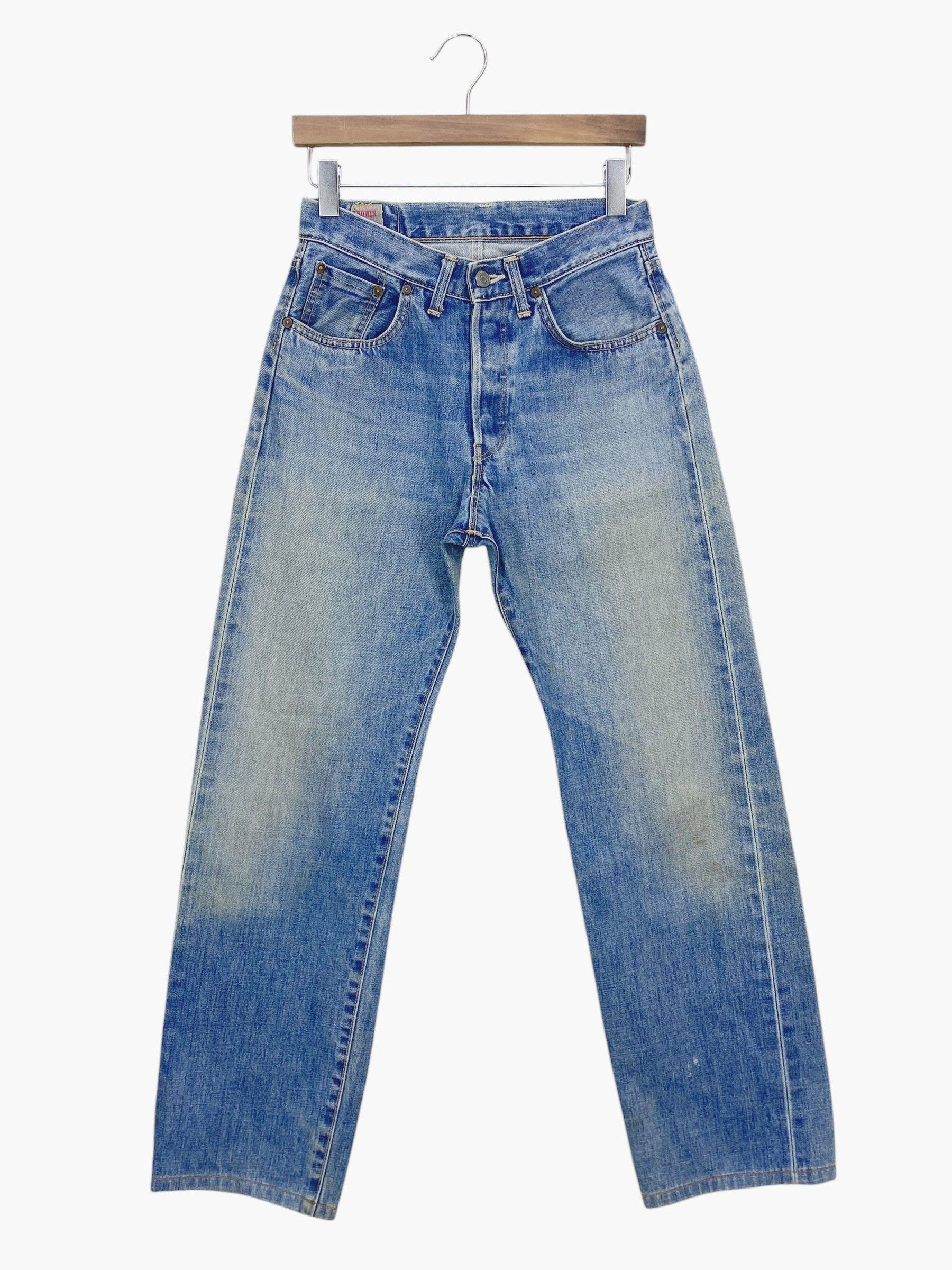 Edwin Edwin Selvedge Denim Jeans Light Wash Selvedge Pants Japan Size US 27 - 3 Thumbnail