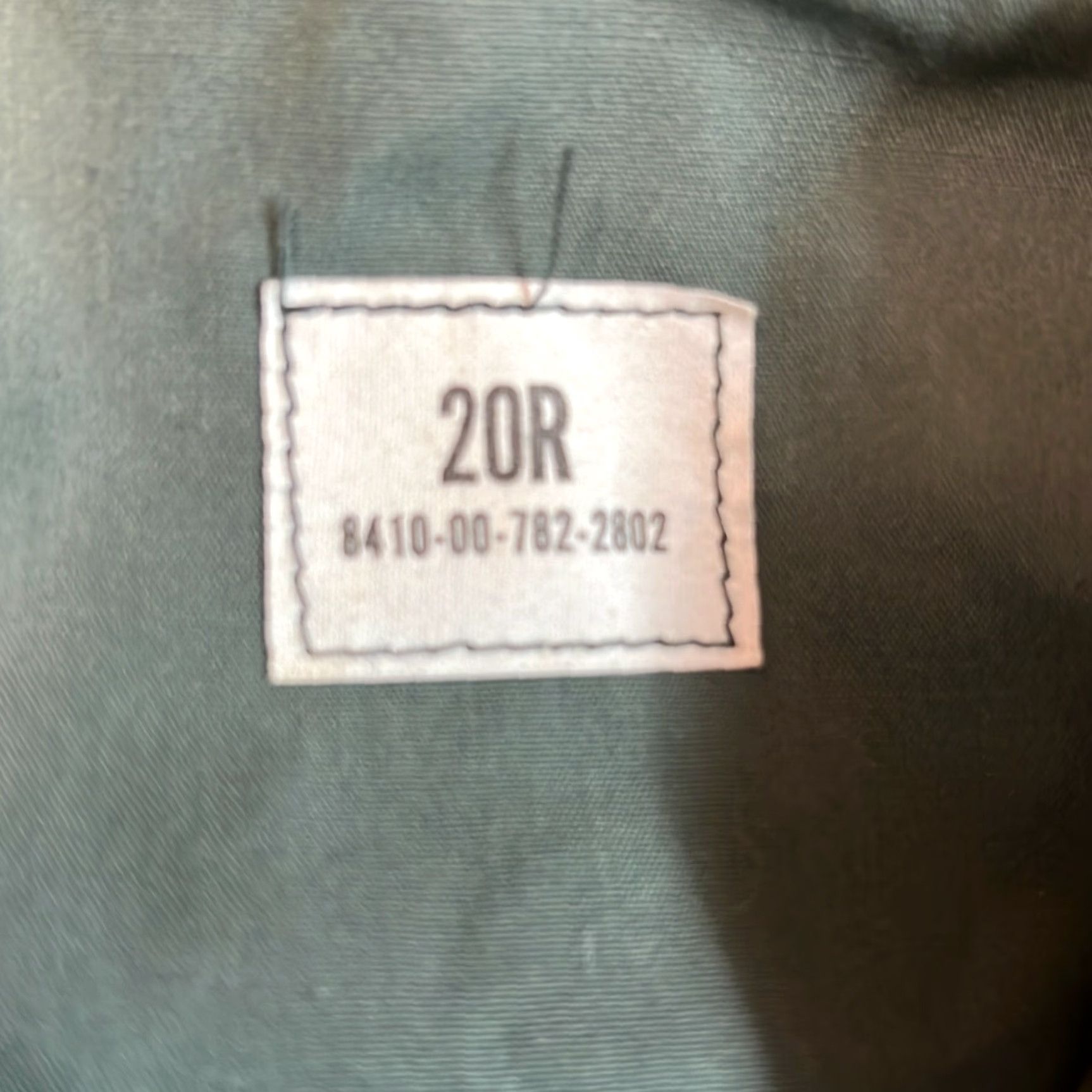 Rains VINTAGE L Manzo And Sons Raincoat Shirt Womens 20R Green 1970s Military Style Cotton Polyester Raincoat Casual Womens Boys/Mens Size 3XL / US 20-22 - 7 Thumbnail