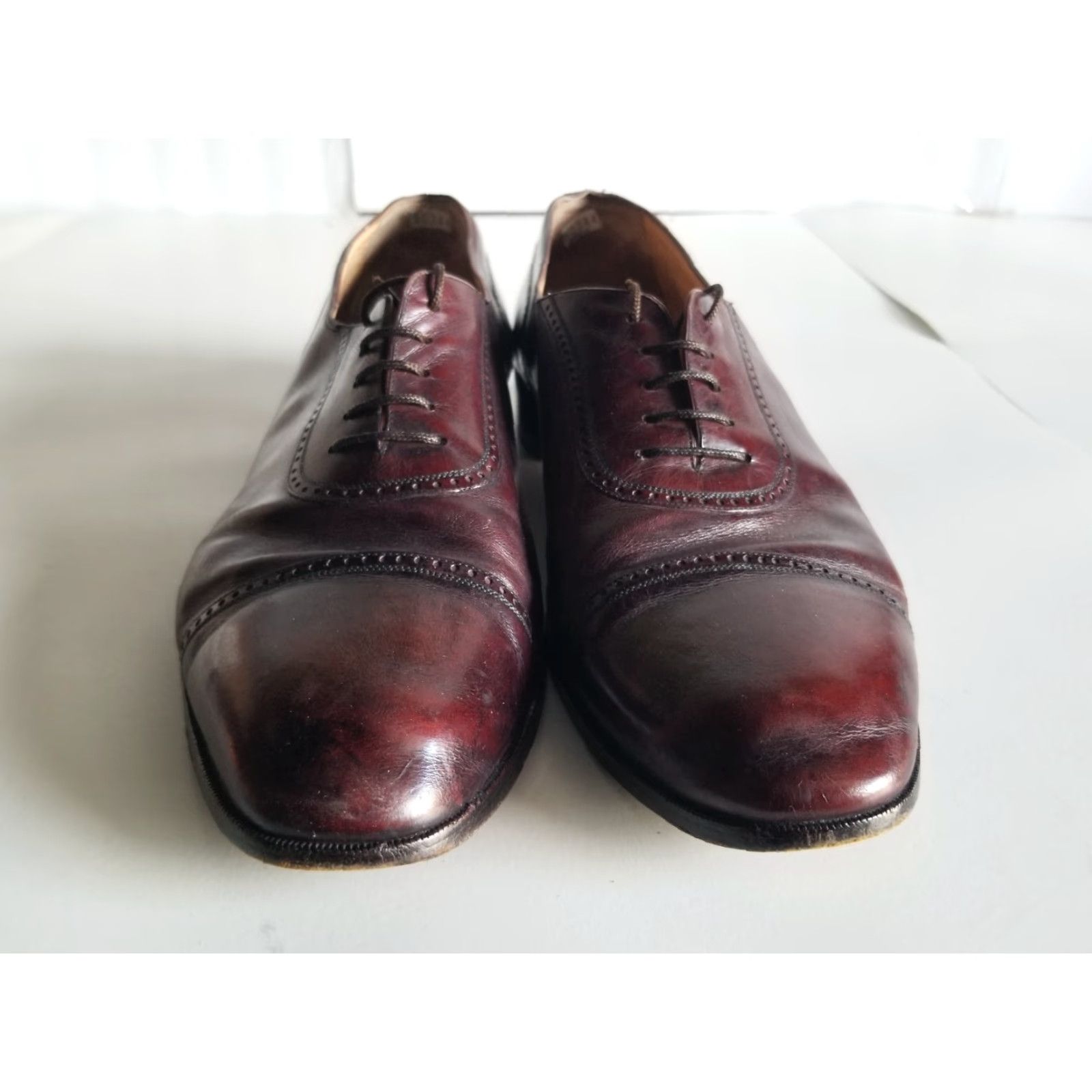 Cole Haan Cole Haan Mens Dress Shoe Oxfords 11 D Brown Leather Cap Toe Made In Italy Size ONE SIZE - 6 Thumbnail