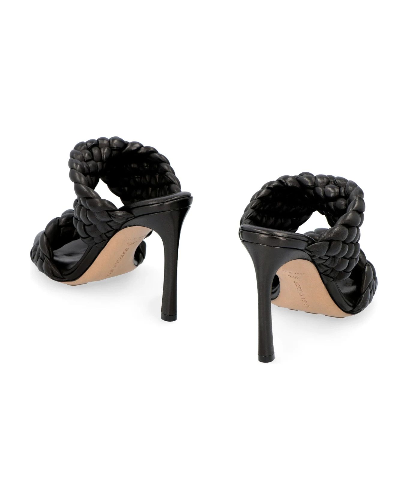 Bottega Veneta o1mle0325 BV Curve Mules in Black Size US 7 / IT 37 - 4 Thumbnail
