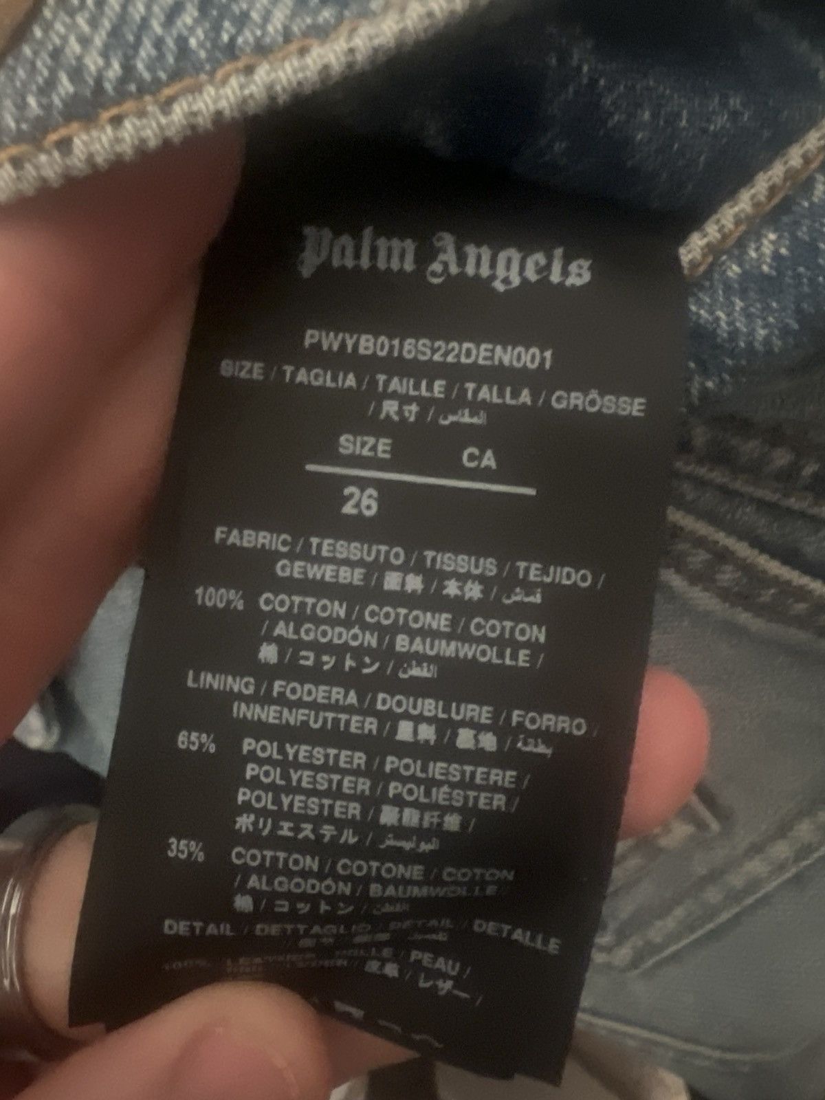 Palm Angels Palm Angels Jeans Womens 26 Size 26" / US 2 / IT 38 - 3 Thumbnail
