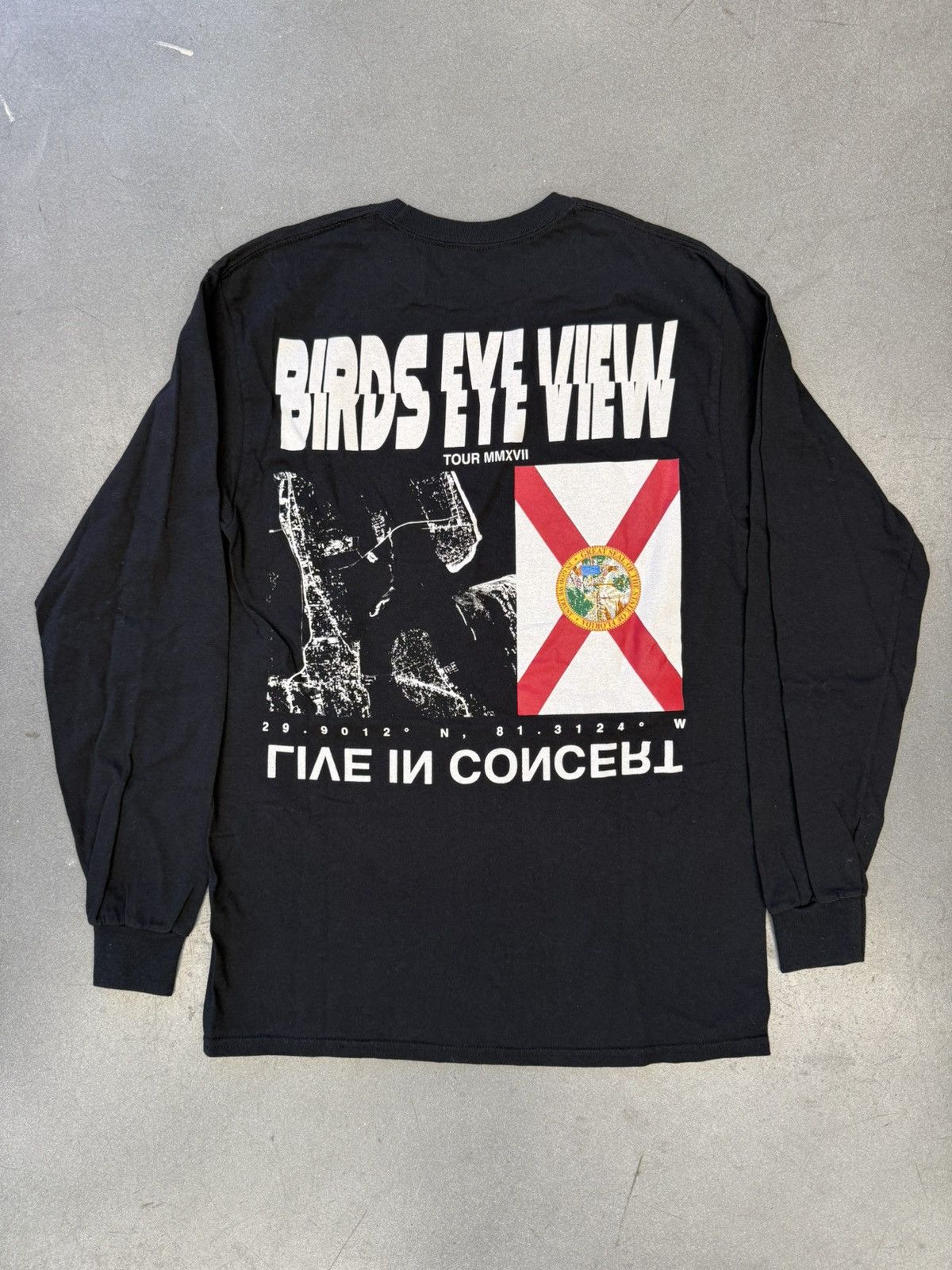 Band Tees × Travis Scott Travis Scott Birds Eye View Live In Concert Long Sleeve Tee Size US M / EU 48-50 / 2 - 1 Thumbnail