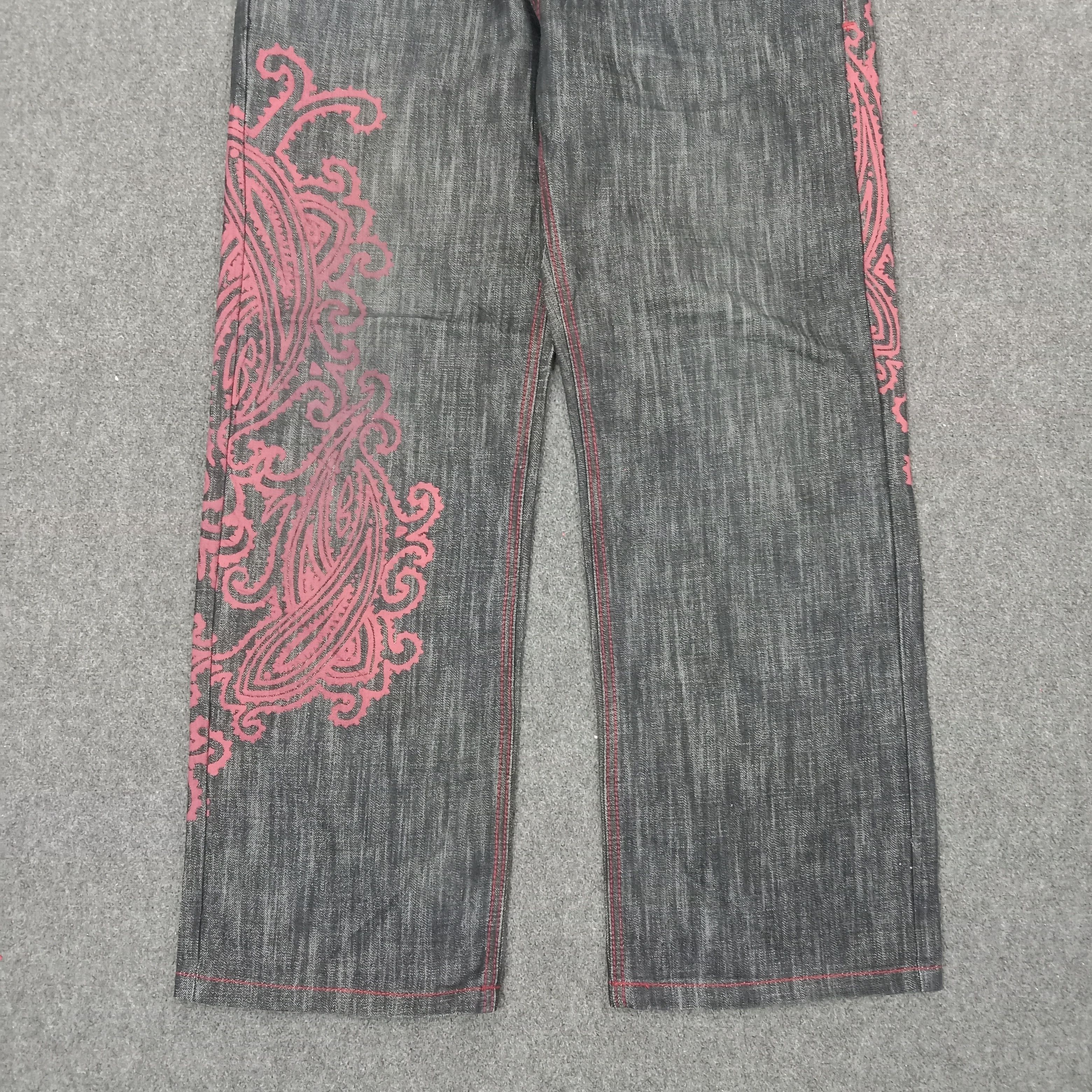 If Six Was Nine K.A.D. Japanese Streetwear Baggy Denim Jeans c235n2 Size US 34 / EU 50 - 8 Thumbnail