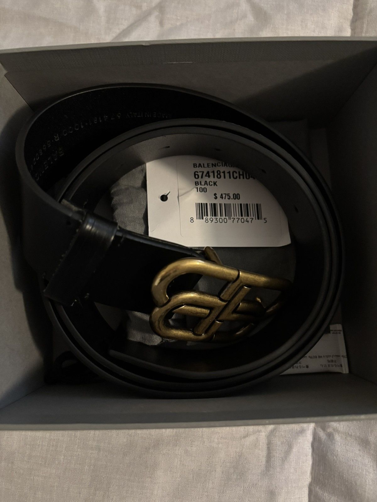 Balenciaga Balenciaga BB Large Belt Black Size ONE SIZE - 13 Thumbnail