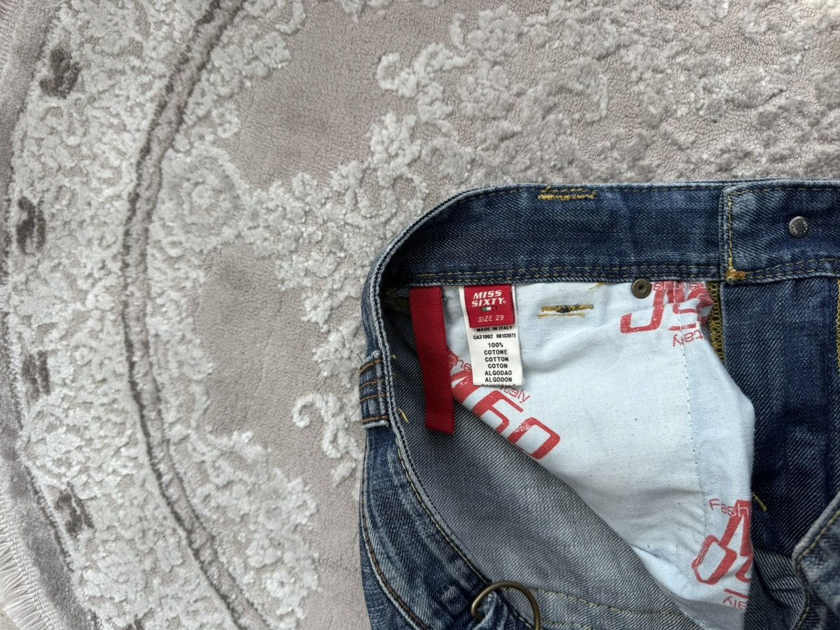 Miss Sixty Archive Miss Sixty Distressed Denim – Y2K Utility Style Size 29" - 10 Thumbnail