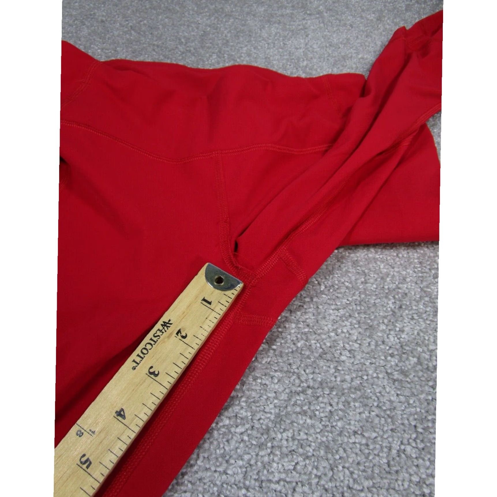 Lululemon Lululemon Womens Leggings Pace Rival Crop Red Running Extra Large XL Size 27" / US 4 / IT 40 - 6 Thumbnail
