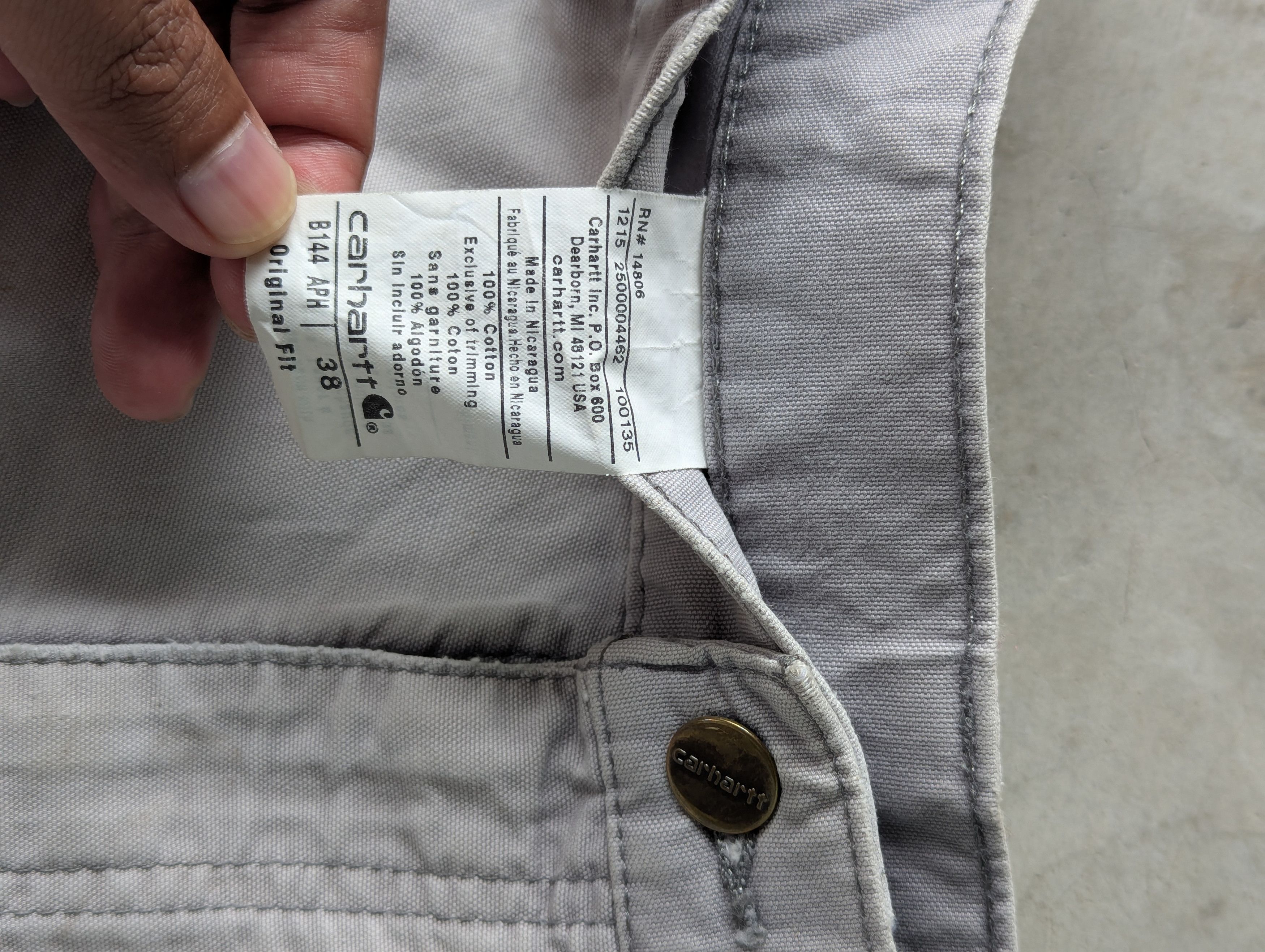 Carhartt Distressed Faded Gray Carhartt Short Cargo Pants Size US 40 / EU 56 - 4 Thumbnail
