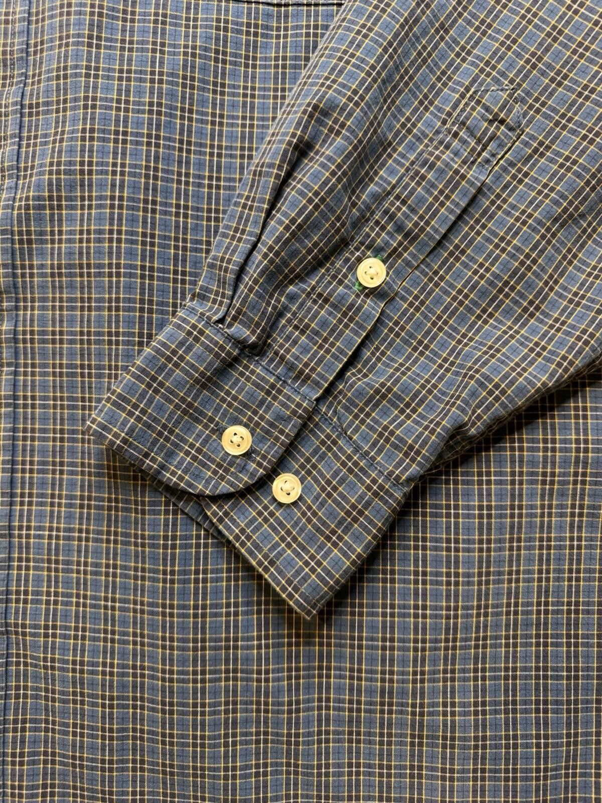 Tommy Hilfiger Tommy Hilfiger Men's Med Blue Plaid LS Button Down [702] Size US M / EU 48-50 / 2 - 4 Thumbnail