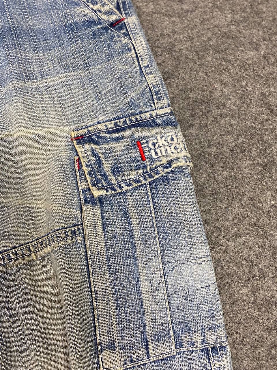 Ecko Unltd. vintage 90s ecko unlmtd baggy cargo denim nice design Size US 31 - 11 Thumbnail