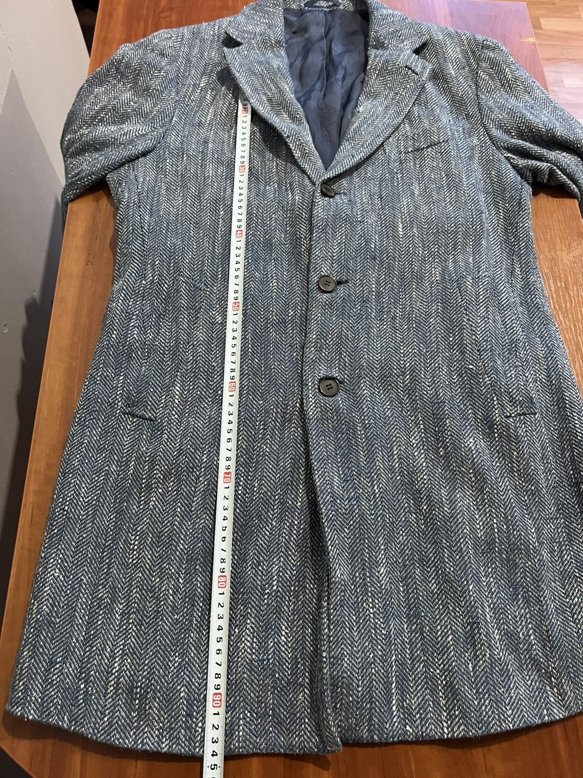 Suitsupply SUITSUPPLY Heavy Coat Vicenza Herringbone Men’s Blue Size 44 Size US S / EU 44-46 / 1 - 12 Thumbnail
