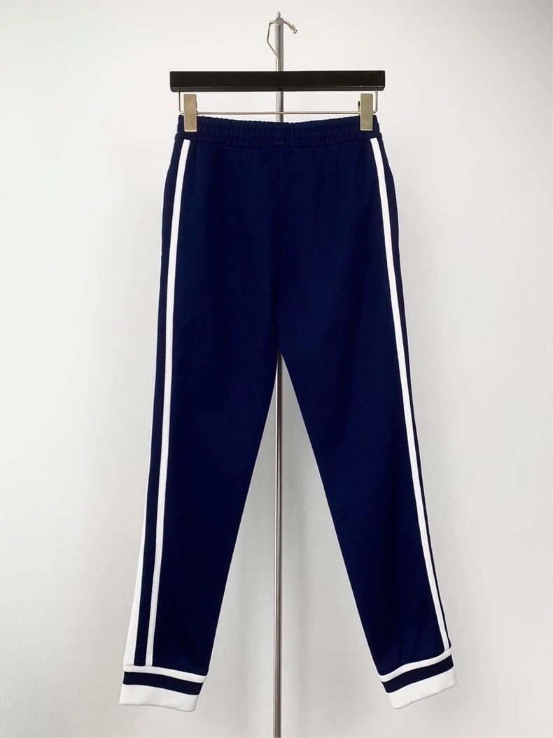 Gucci Gucci Size XS Blue and white pearl cotton striped double G Size US 30 / EU 46 - 2 Thumbnail