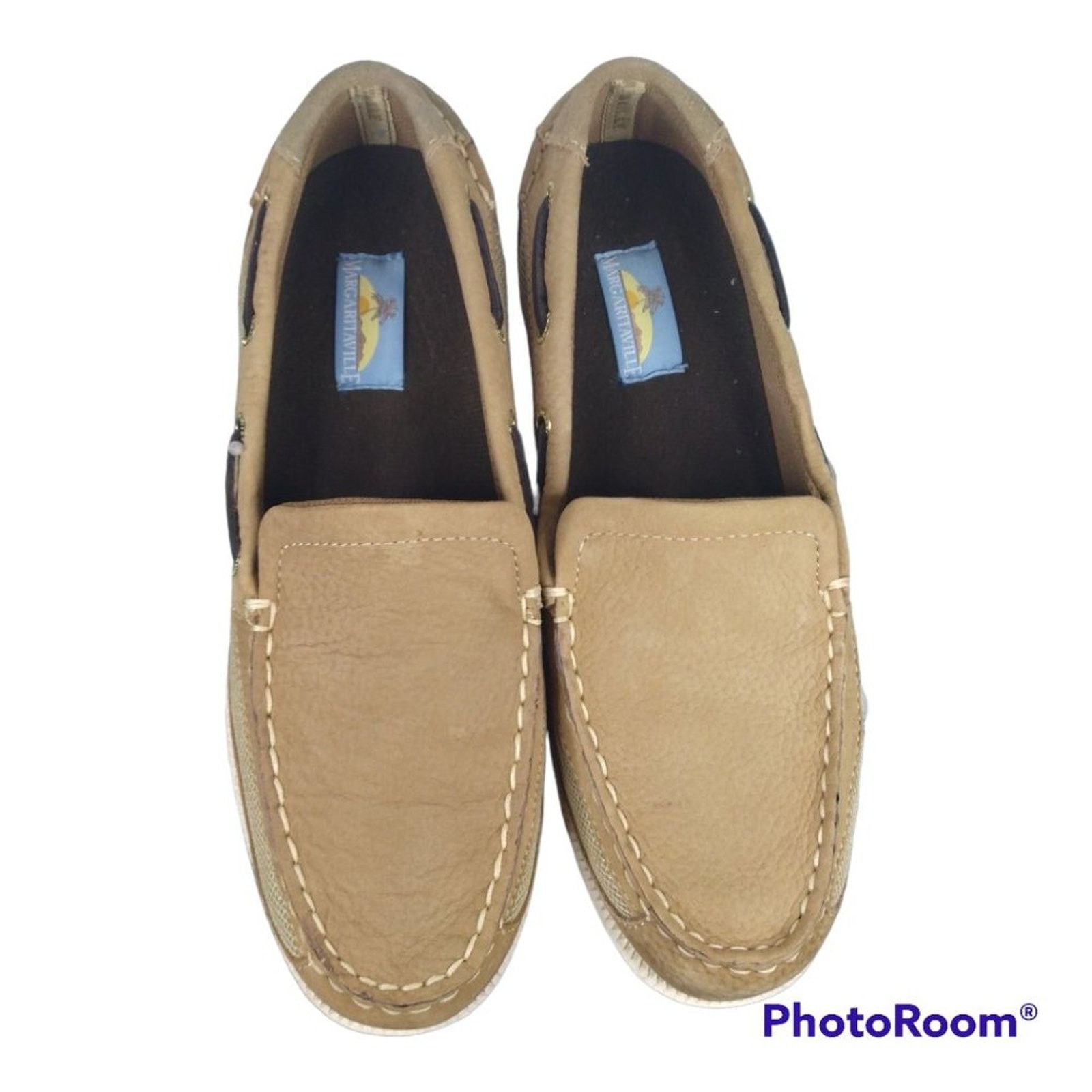 Other Margaritaville Cape Code Slip On Boat Shoes Tan Womens 9.5 Size US 9.5 / IT 39.5 - 4 Thumbnail