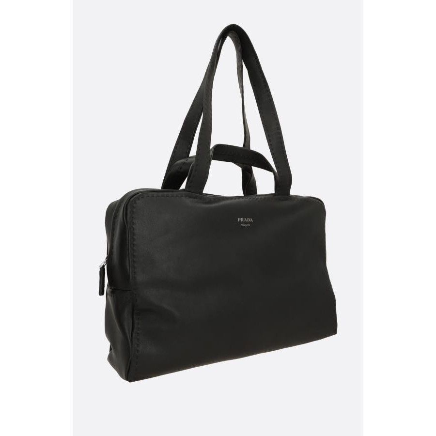 Prada PRADA $5300 Black Nappa Leather Work Bag New & Authentic Size ONE SIZE - 2 Thumbnail