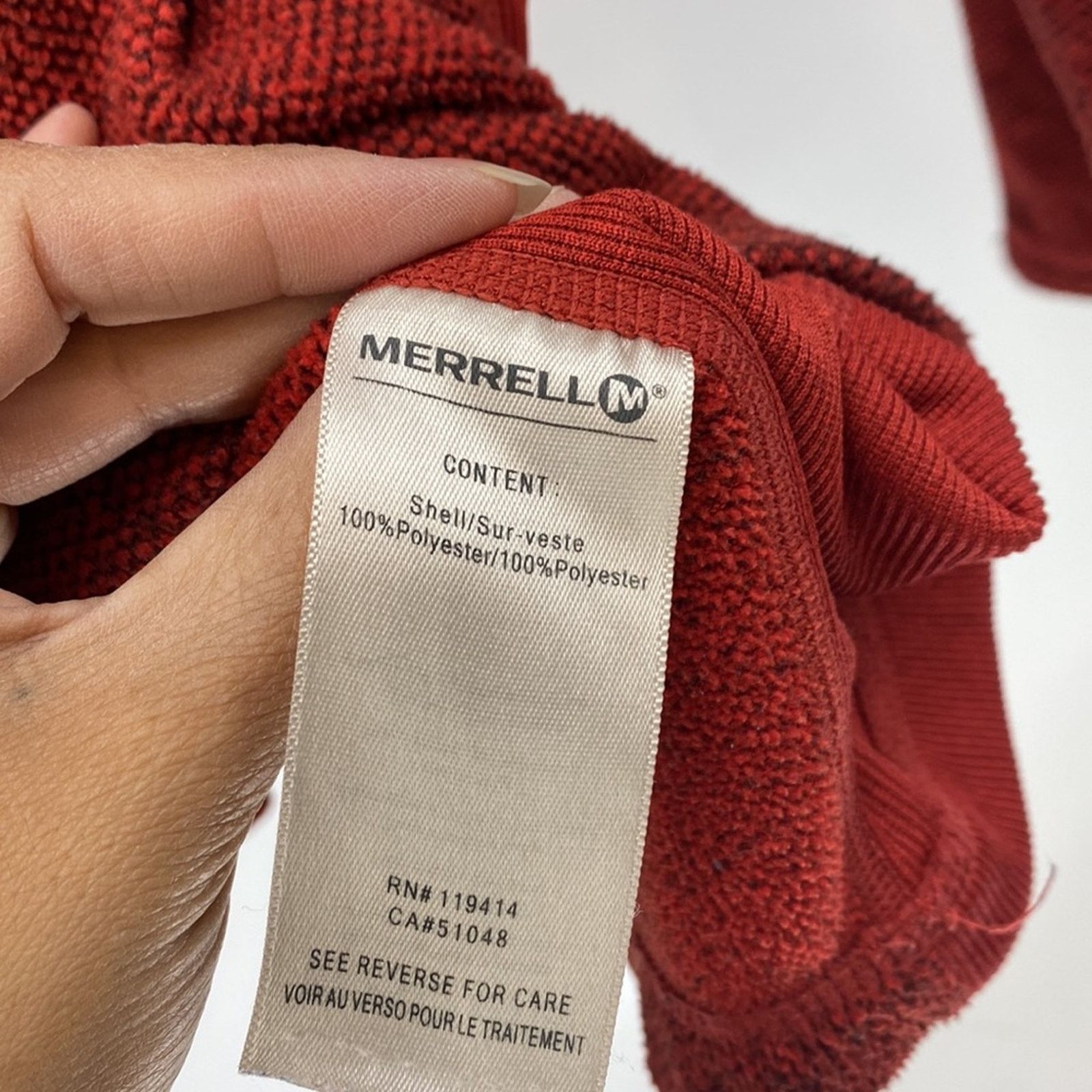 Merrell Merrell quarter zip casual pullover orange red gorpcore XL Size US XL / EU 56 / 4 - 5 Thumbnail