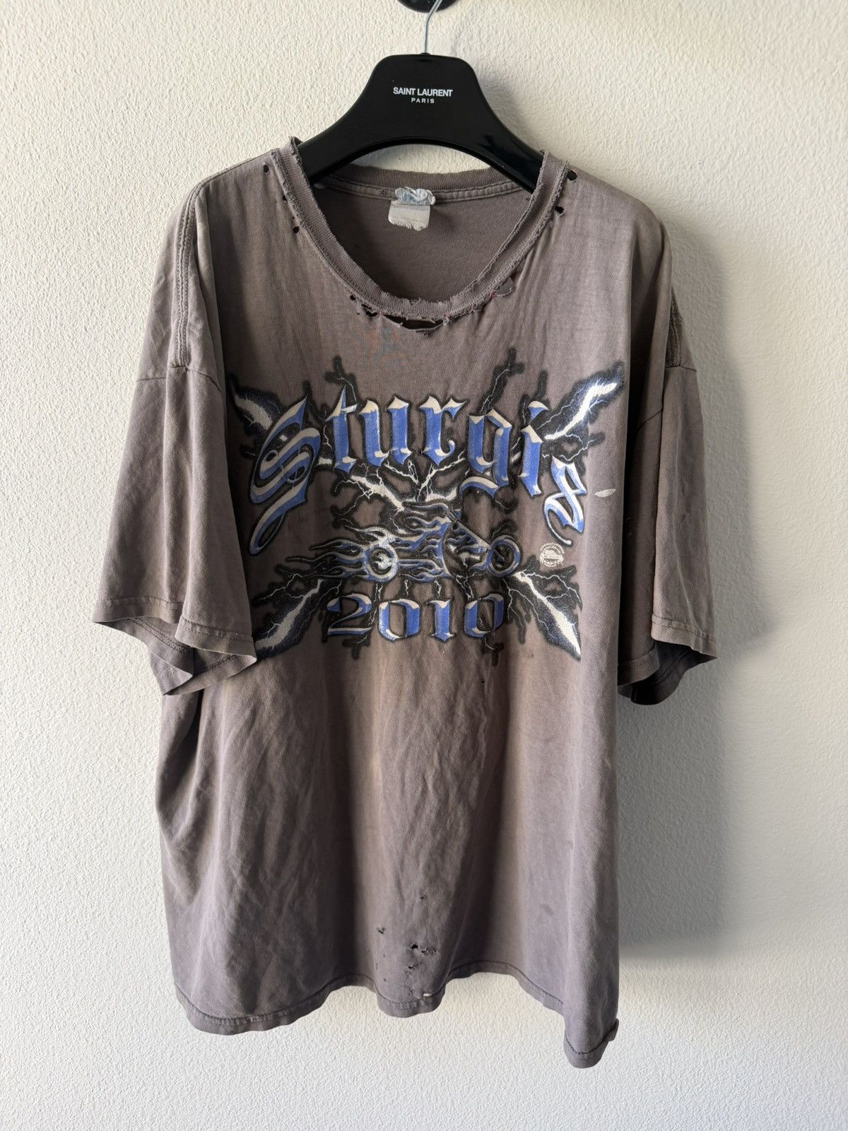 Vintage 2010 Thrashed Sturgis Motorcyle Rally Tee XXL Size US XXL / EU 58 / 5 - 1 Thumbnail