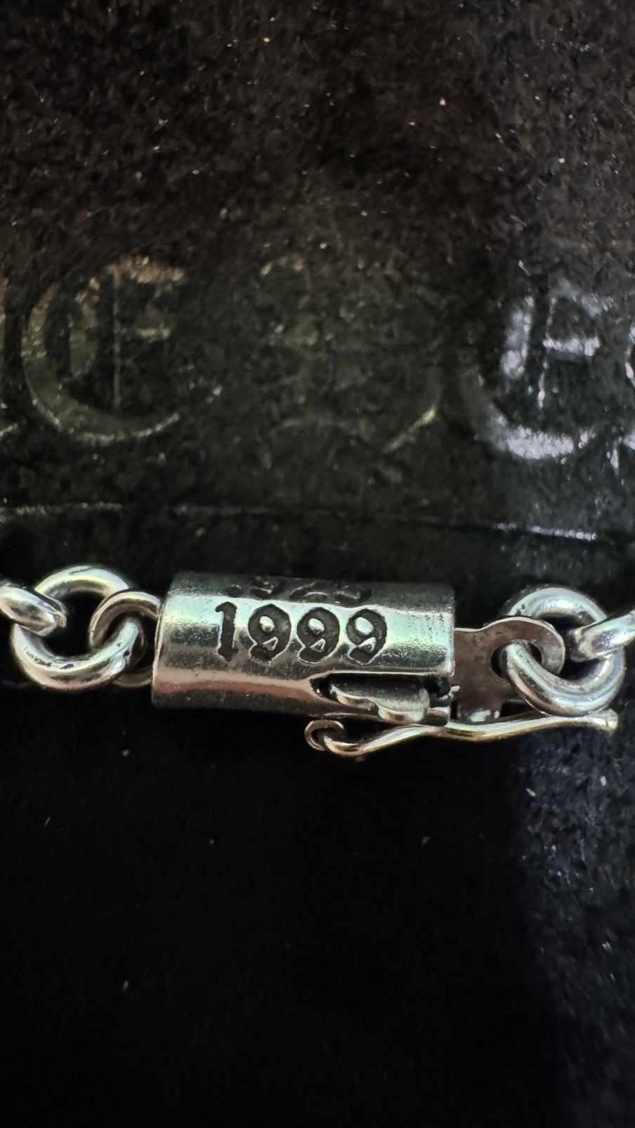 Chrome Hearts Pink Sapphire Tiny E Bracelet *RARE* Size ONE SIZE - 4 Thumbnail