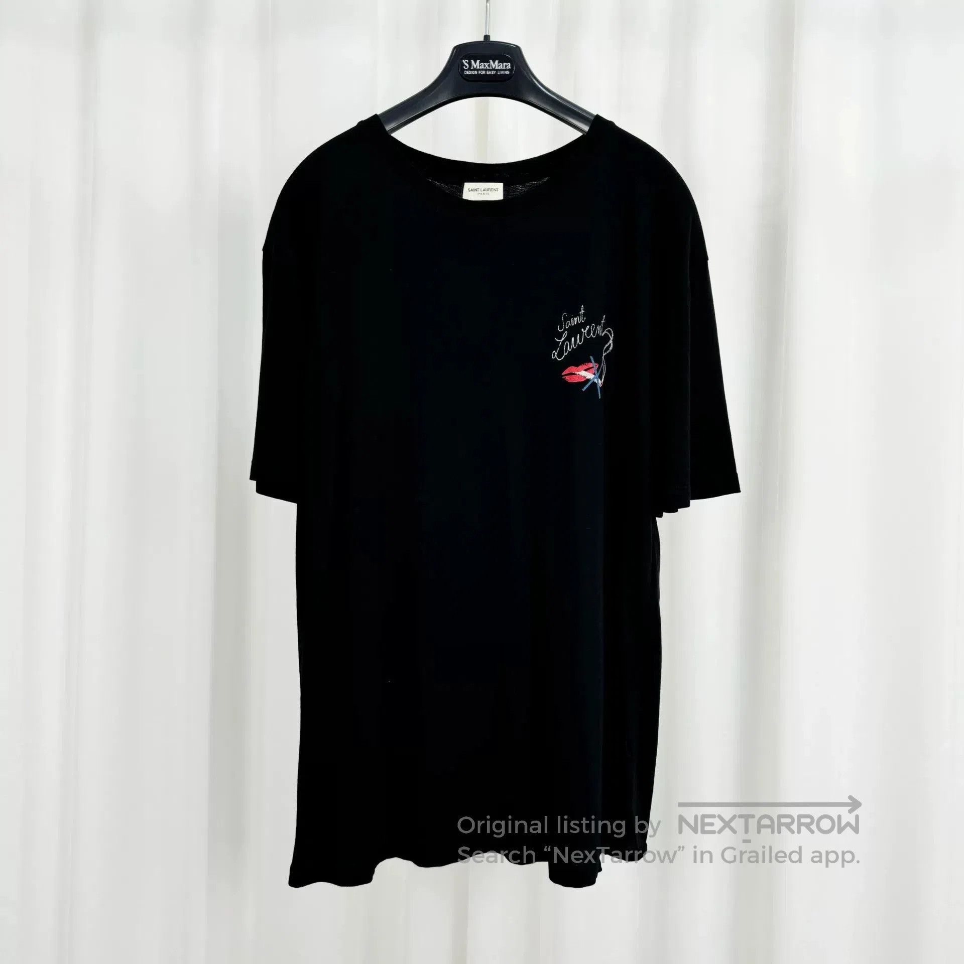 Saint Laurent Paris saint laurent black short sleeve t. Size US XS / EU 42 / 0 - 1 Thumbnail