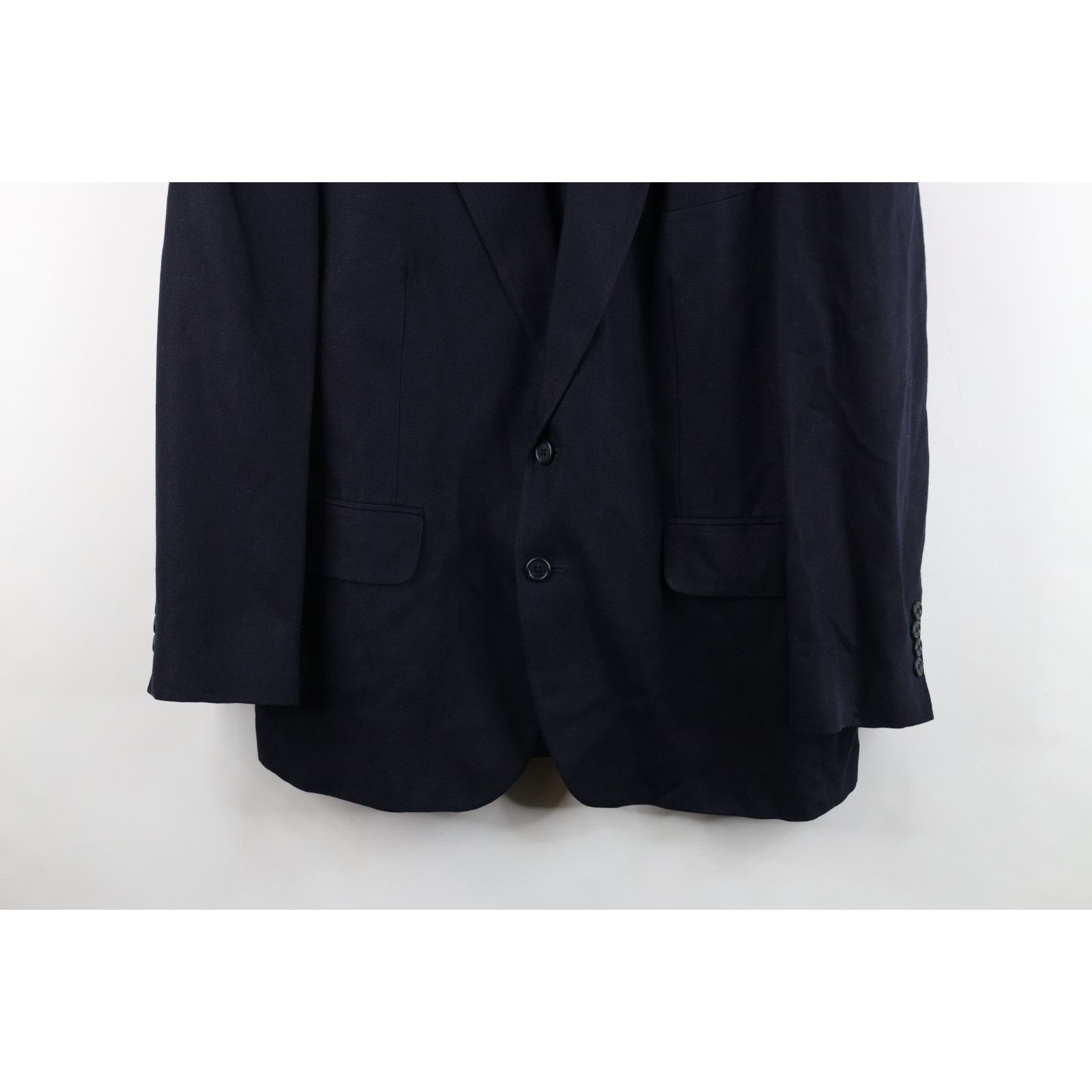 Lands' End Vintage 90s Lands End Linen Blend Suit Coat Blazer Jacket Size 44S - 3 Thumbnail