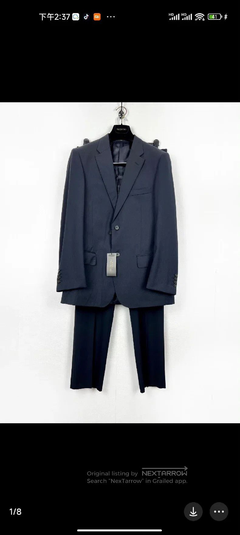 Valentino Valentino Men's casual wool suit set Size 50R - 3 Thumbnail