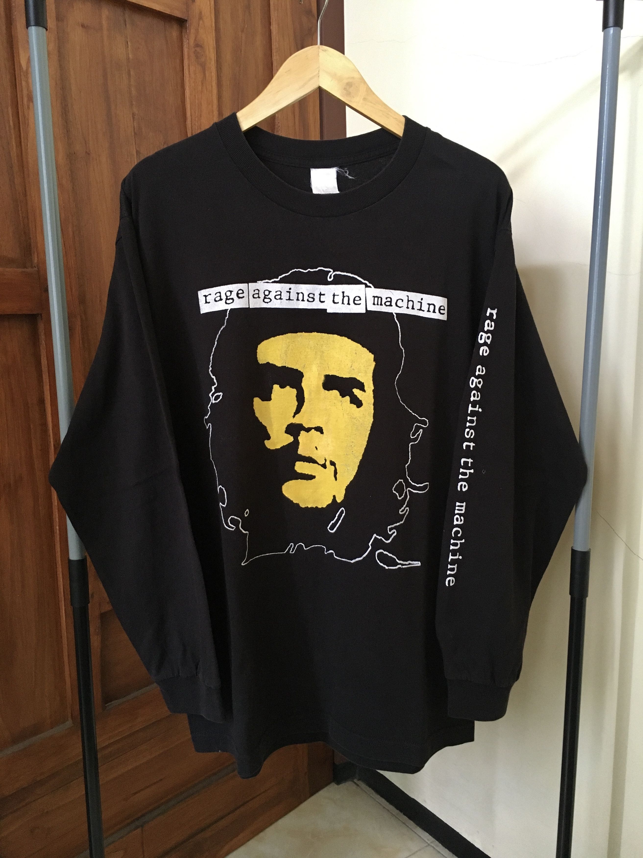 Vintage Rage Against The Manchin Long Sleeve Vintage Shirt Size US L / EU 52-54 / 3 - 1 Thumbnail