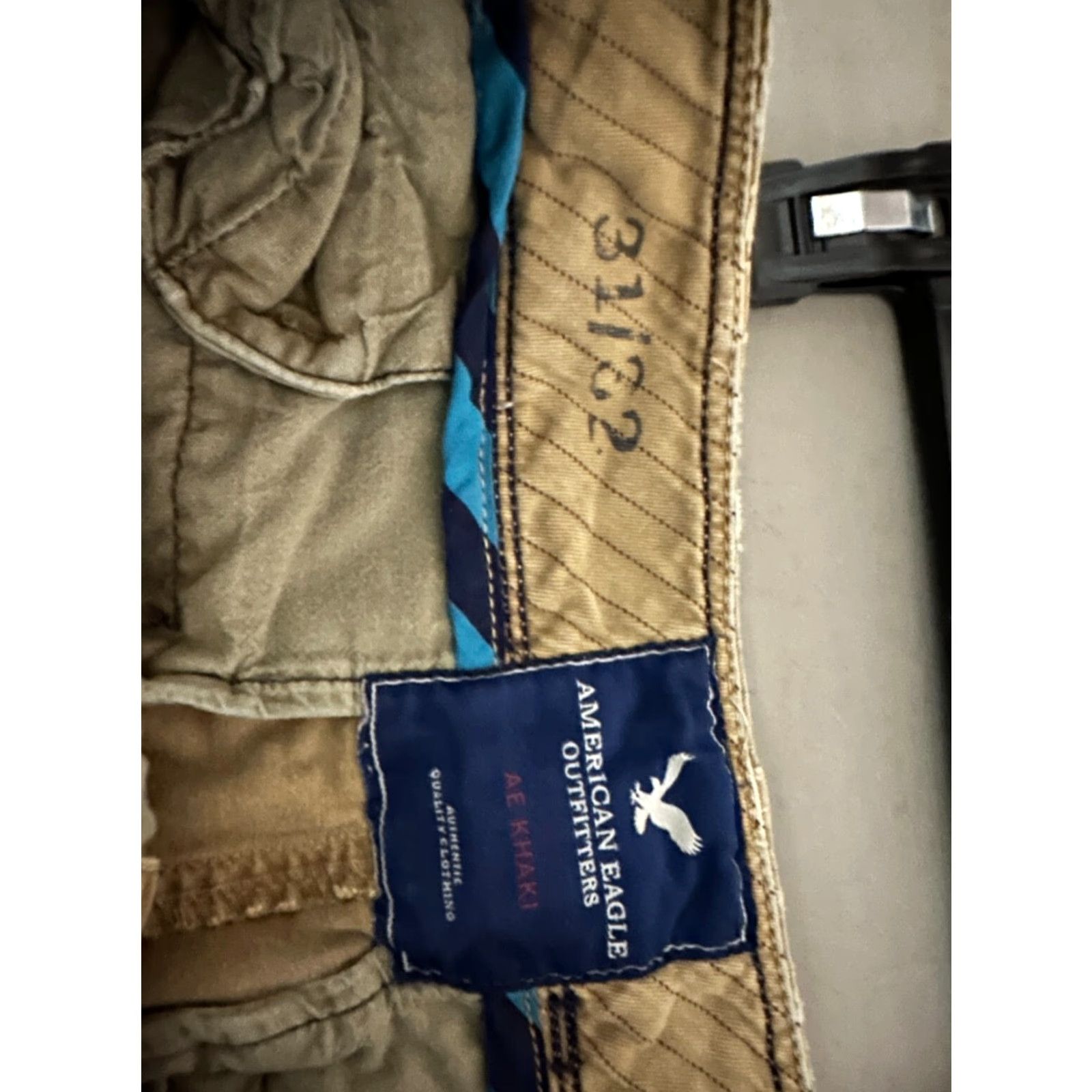 American Eagle Outfitters American Eagle Outfitters Khaki Pants Men Tan 31x32 Flat Front Straight Leg Casual Pockets Zip 100% Cotton Beige Beige? Size US 31 - 5 Thumbnail