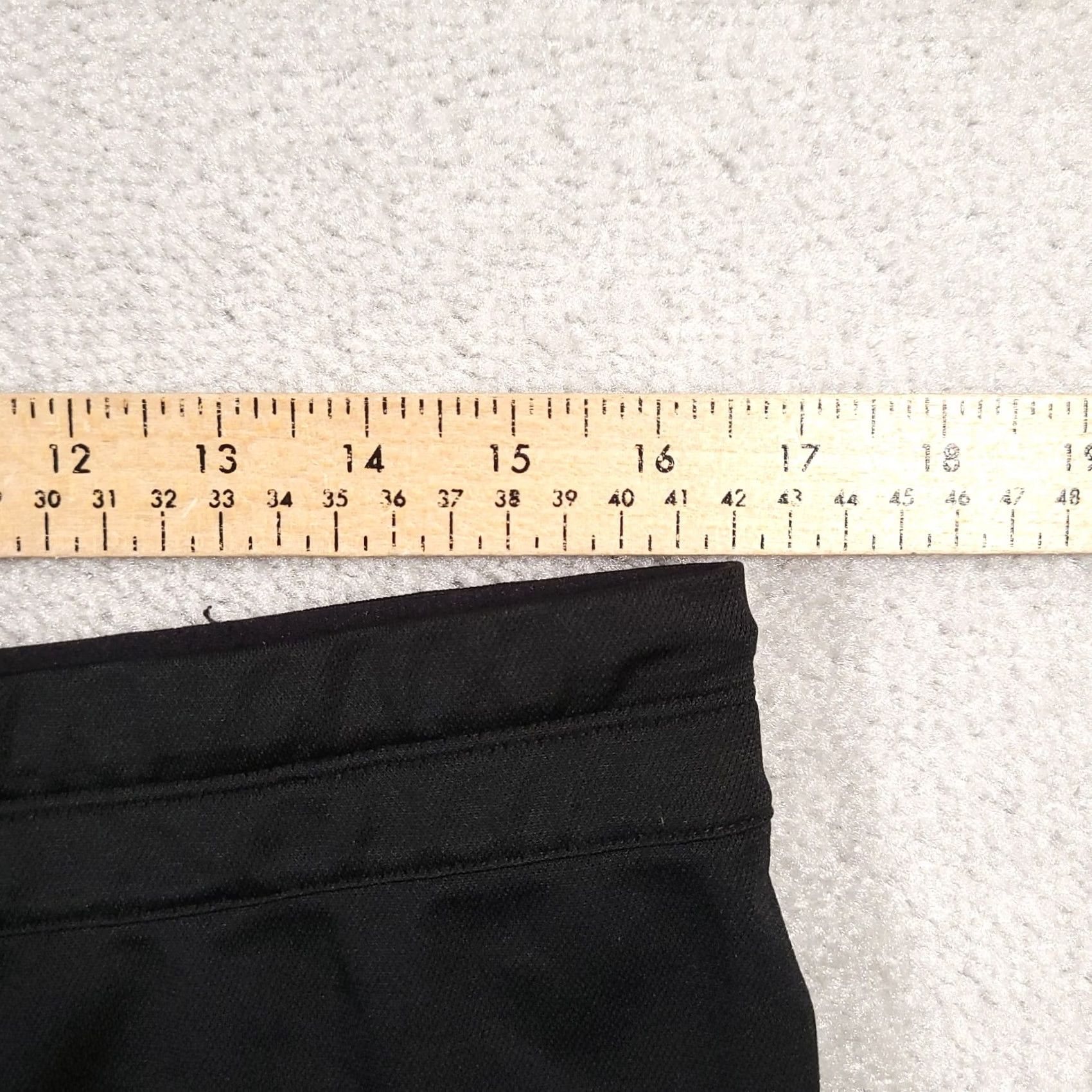 Nike Nike Womens L Dri-Fit Running Shorts Black Logo Drawstring Ladies Size 36" / US 14 / IT 50 - 4 Thumbnail